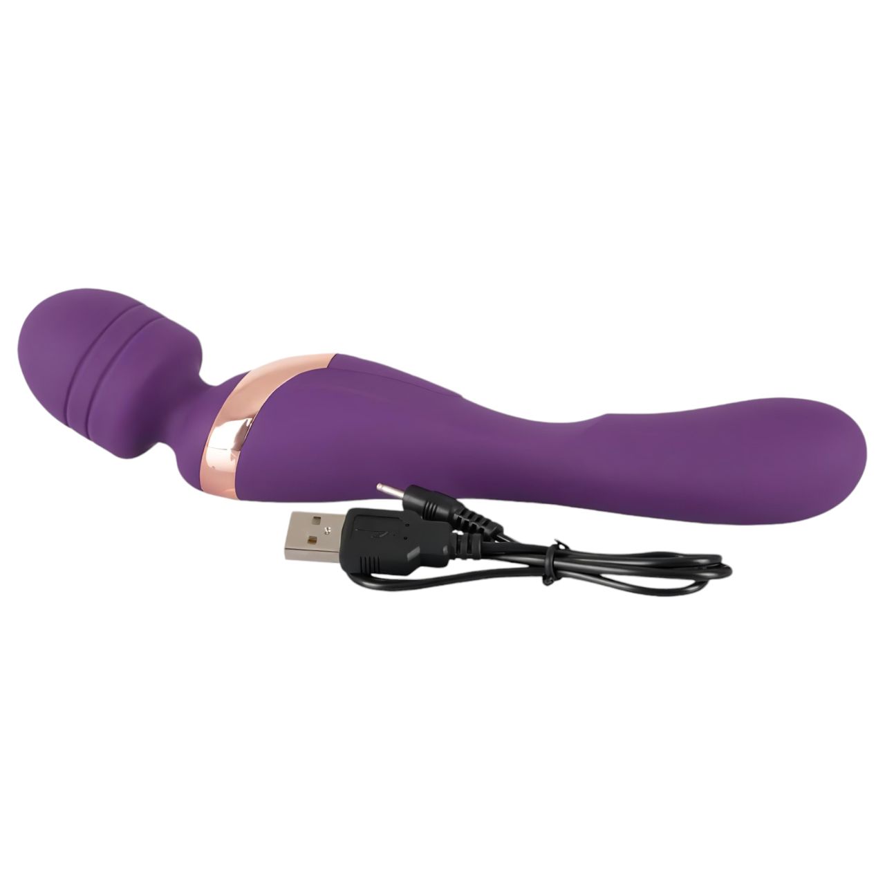 Javida Double - masszírozó vibrátor (lila) Javida Double - masszírozó vibrátor (lila)