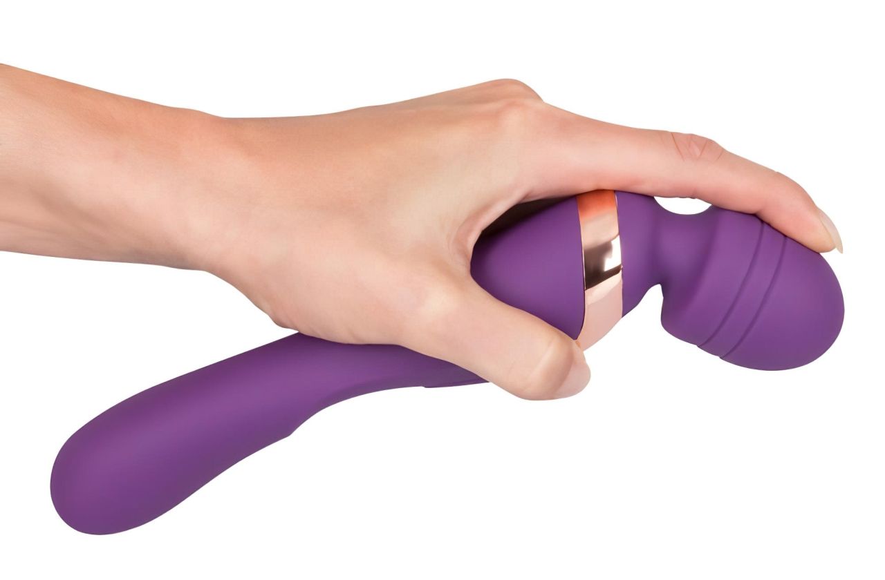 Javida Double - masszírozó vibrátor (lila) Javida Double - masszírozó vibrátor (lila)