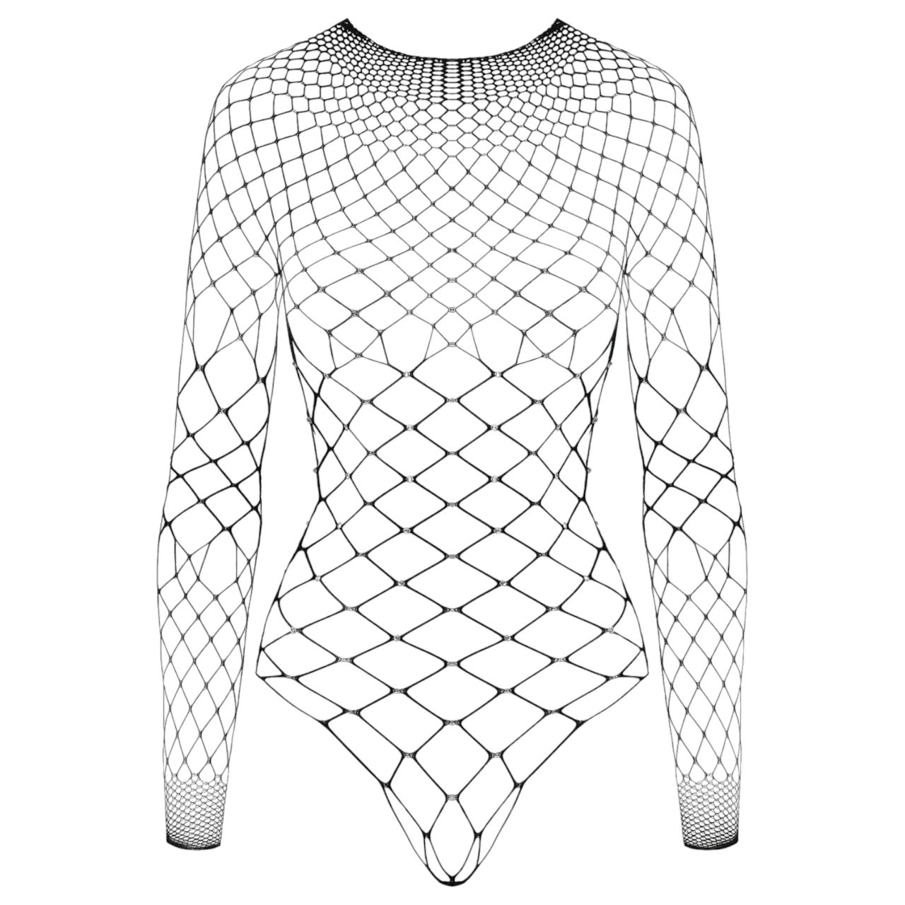 Cottelli - fekete nyitott strasszos body (S-L) Cottelli - fekete nyitott strasszos body (S-L)
