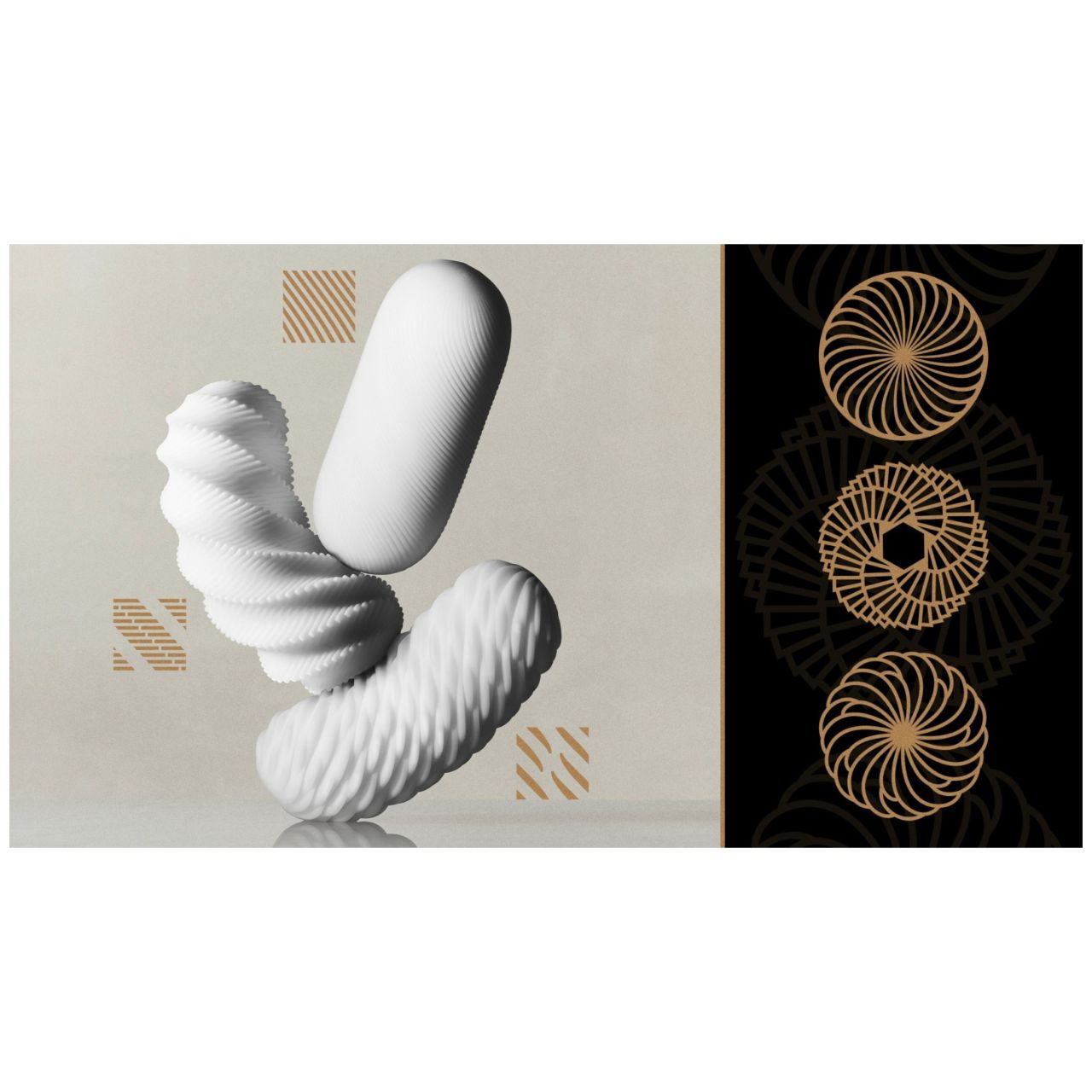 TENGA 3Dx Spiral - spirál mintás maszturbátor (fehér) TENGA 3Dx Spiral - spirál mintás maszturbátor (fehér)