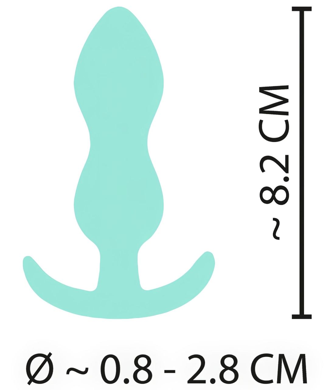 Cuties Mini Butt Plug - szilikon anál plug (menta, 2,3 cm) Cuties Mini Butt Plug - szilikon anál plug (menta, 2,3 cm)