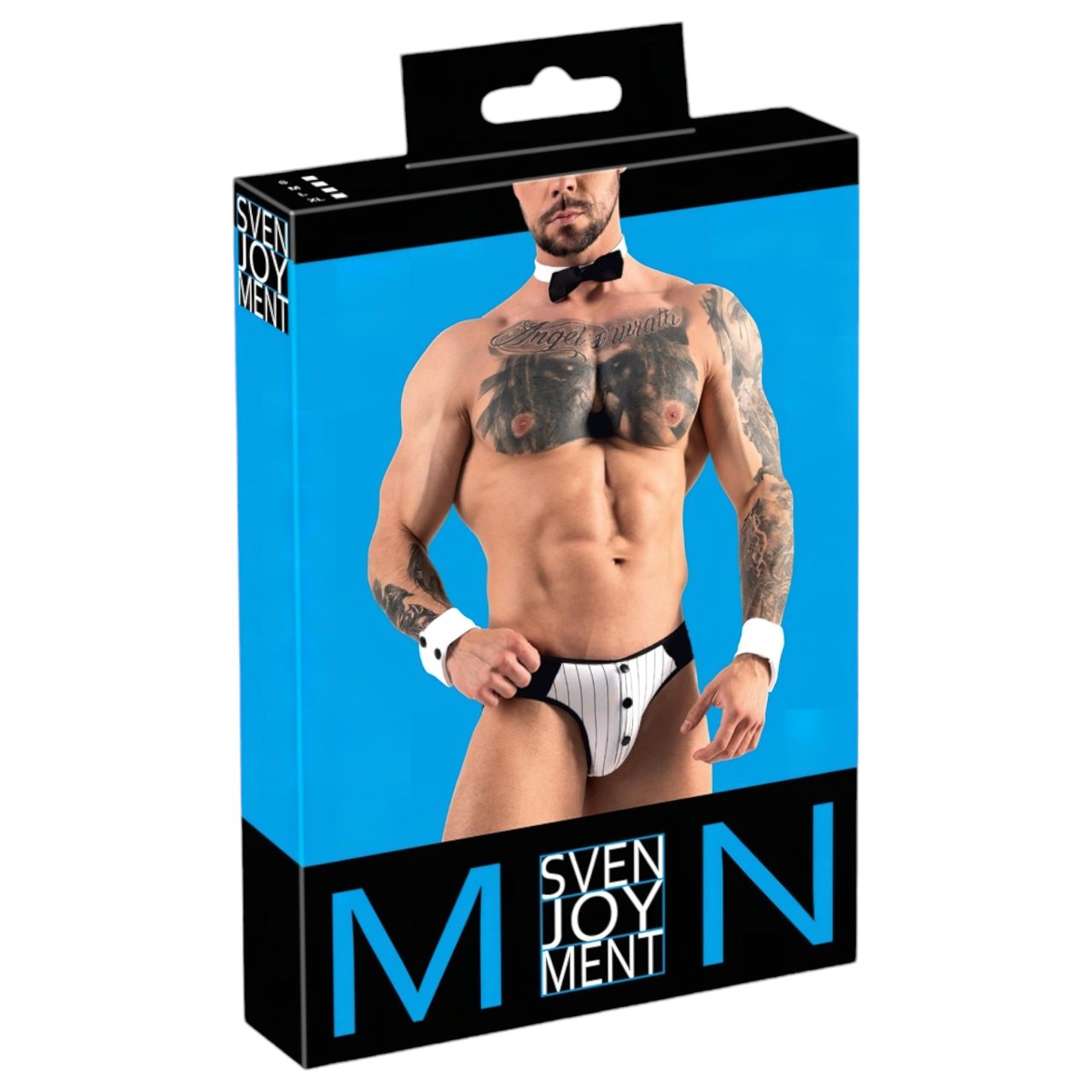 Svenjoyment - férfi pincér tanga jelmez szett (fekete-fehér) Svenjoyment - férfi pincér tanga jelmez szett (fekete-fehér)