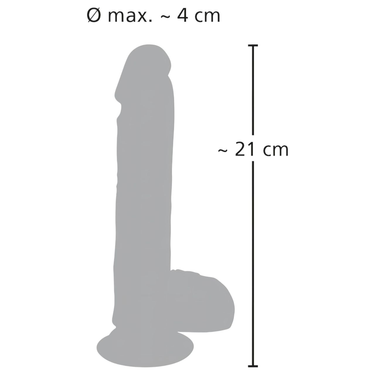Medical Thrusting - tapadókorongos, lökő-forgó vibrátor (testszínű)