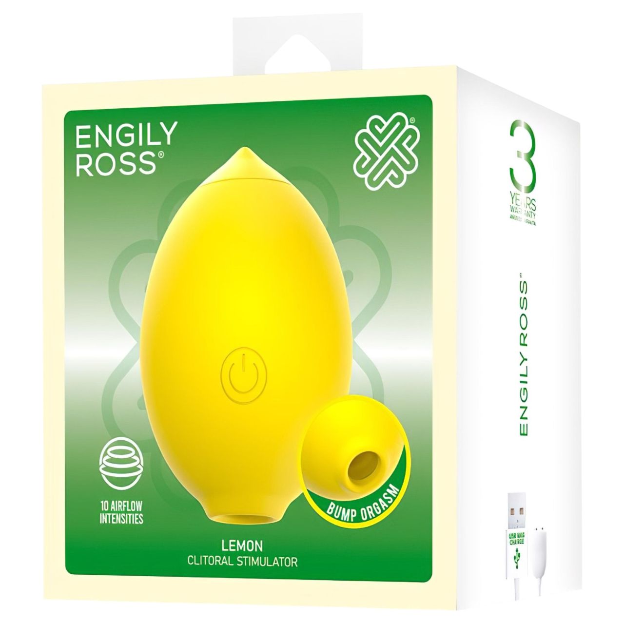 Engily Ross Lemon - citrom léghullámos csiklóizgató (sárga) Engily Ross Lemon - citrom léghullámos csiklóizgató (sárga)