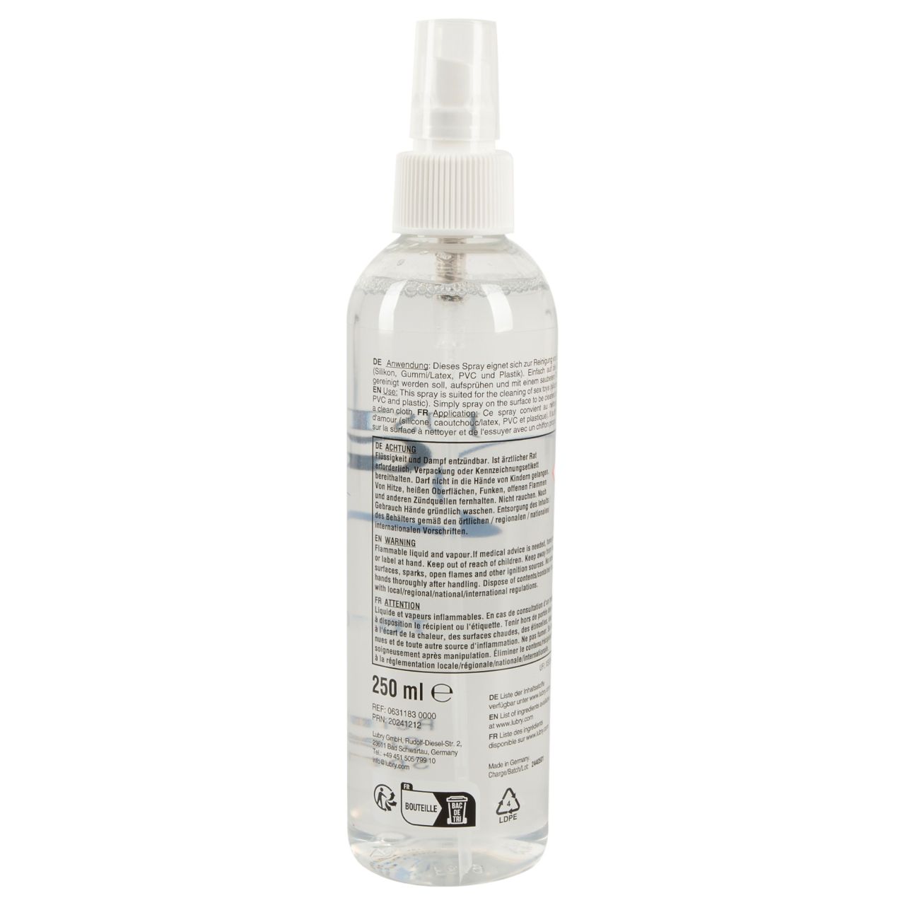 Just Glide - terméktisztító spray szexjátékokhoz (250 ml) Just Glide - terméktisztító spray szexjátékokhoz (250 ml)