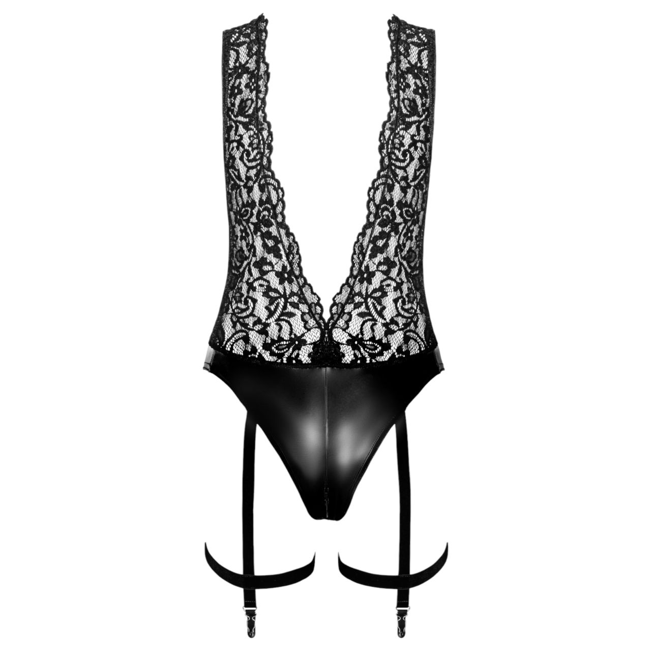 Noir Libido - body harisnyatartóval (fekete) Noir Libido - body harisnyatartóval (fekete)