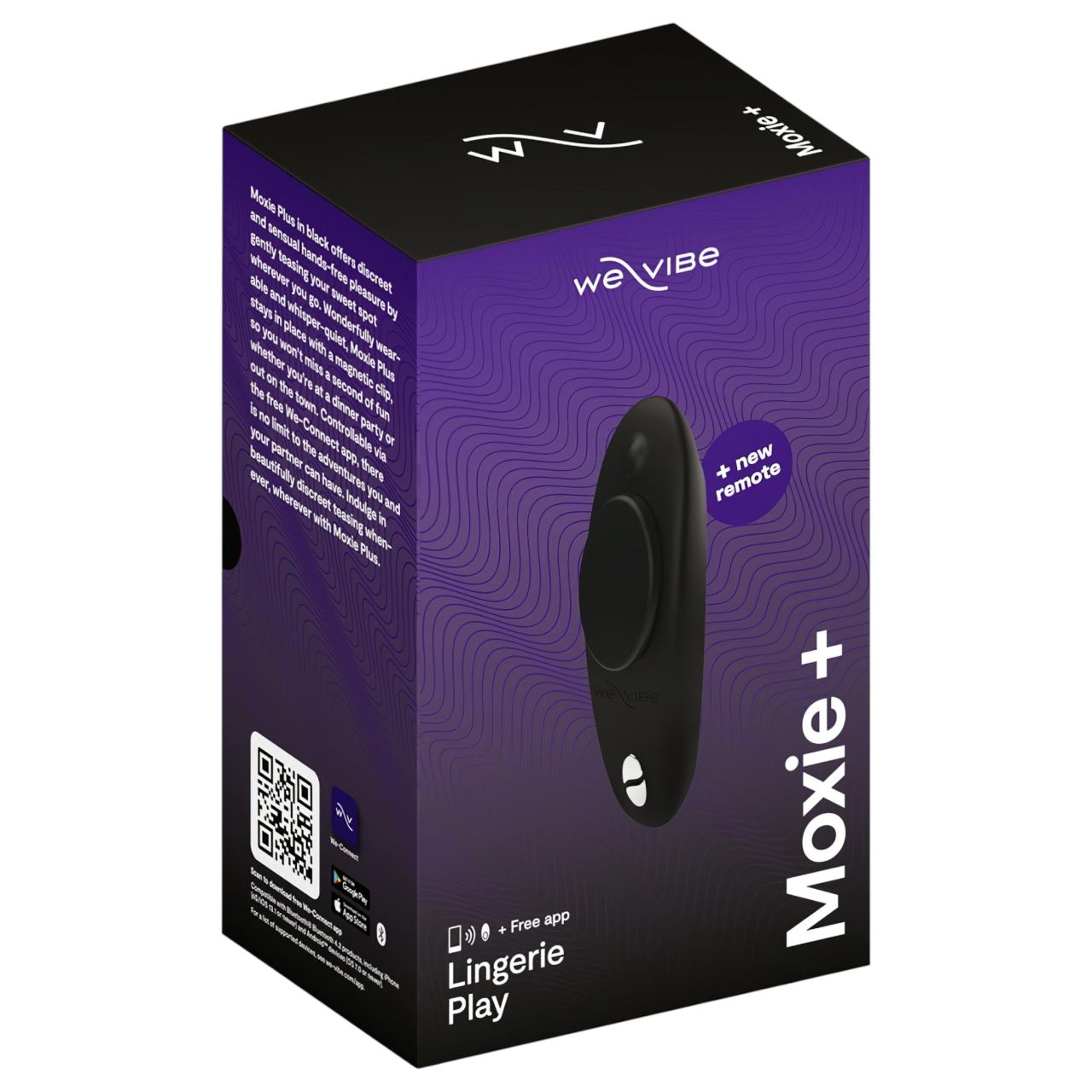 We-Vibe Moxie+ - hordható App- és távirányítós csiklóvibrátor (fekete) We-Vibe Moxie+ - hordható App- és távirányítós csiklóvibrátor (fekete)
