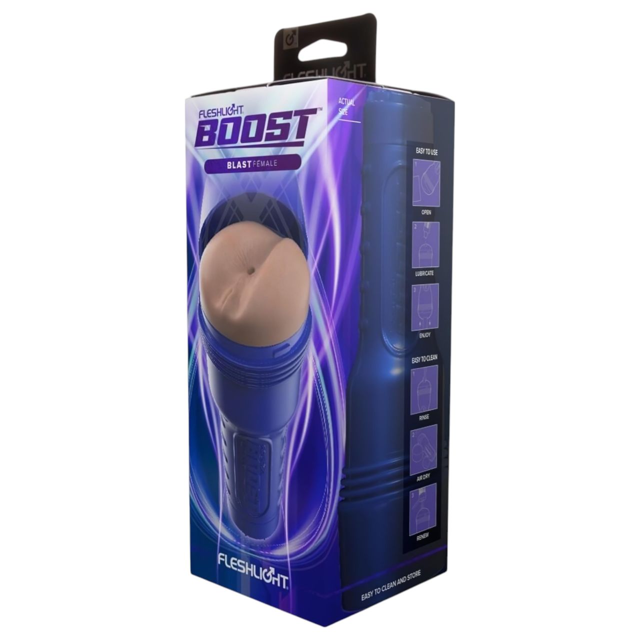 Fleshlight Boost Blast - élethű popsi maszturbátor (testszínű)