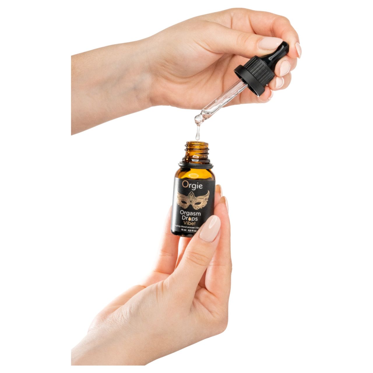 Orgie Orgasm Drops Vibe - bizsergető intim gél nőknek (15 ml)