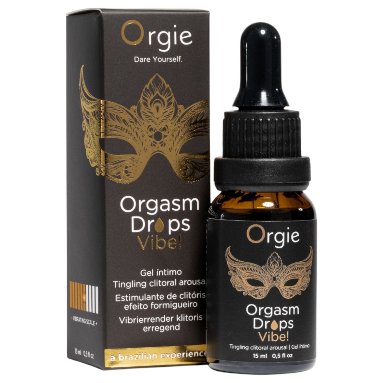 Orgie Orgasm Drops Vibe - bizsergető intim gél nőknek (15 ml)