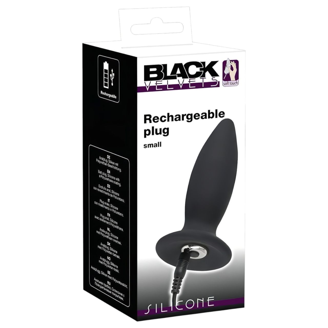 Black Velvets S - akkus, kezdő anál vibrátor - kicsi (fekete) Black Velvets S - akkus, kezdő anál vibrátor - kicsi (fekete)