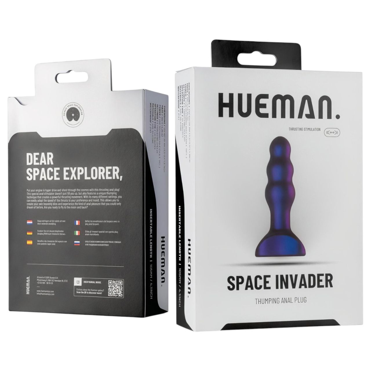 Hueman Space Inveder - akkus, vízálló anál vibrátor (lila) Hueman Space Inveder - akkus, vízálló anál vibrátor (lila)