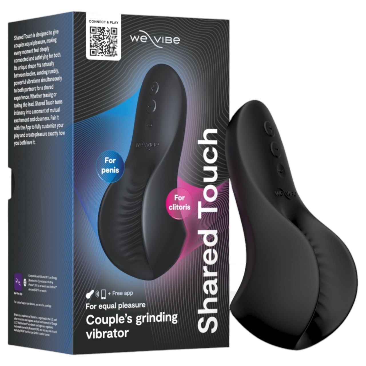 We-Vibe Shared Touch - okos párvibrátor (fekete) We-Vibe Shared Touch - okos párvibrátor (fekete)