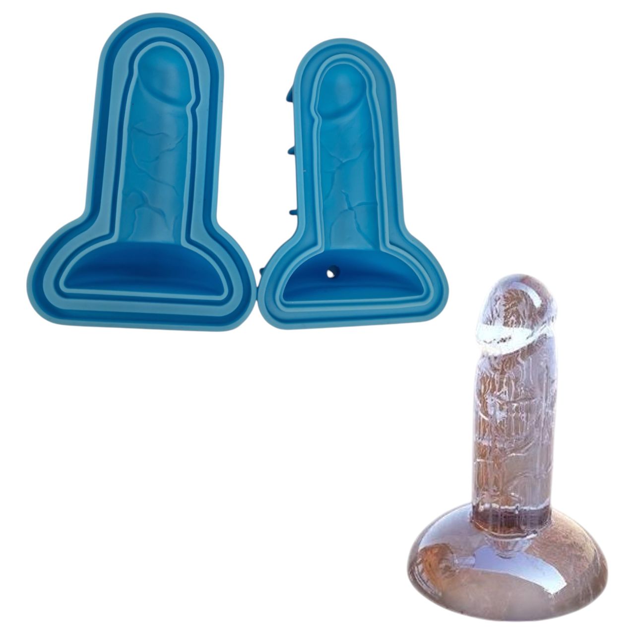 Dildó jégkocka készítő (kék) Dildó jégkocka készítő (kék)