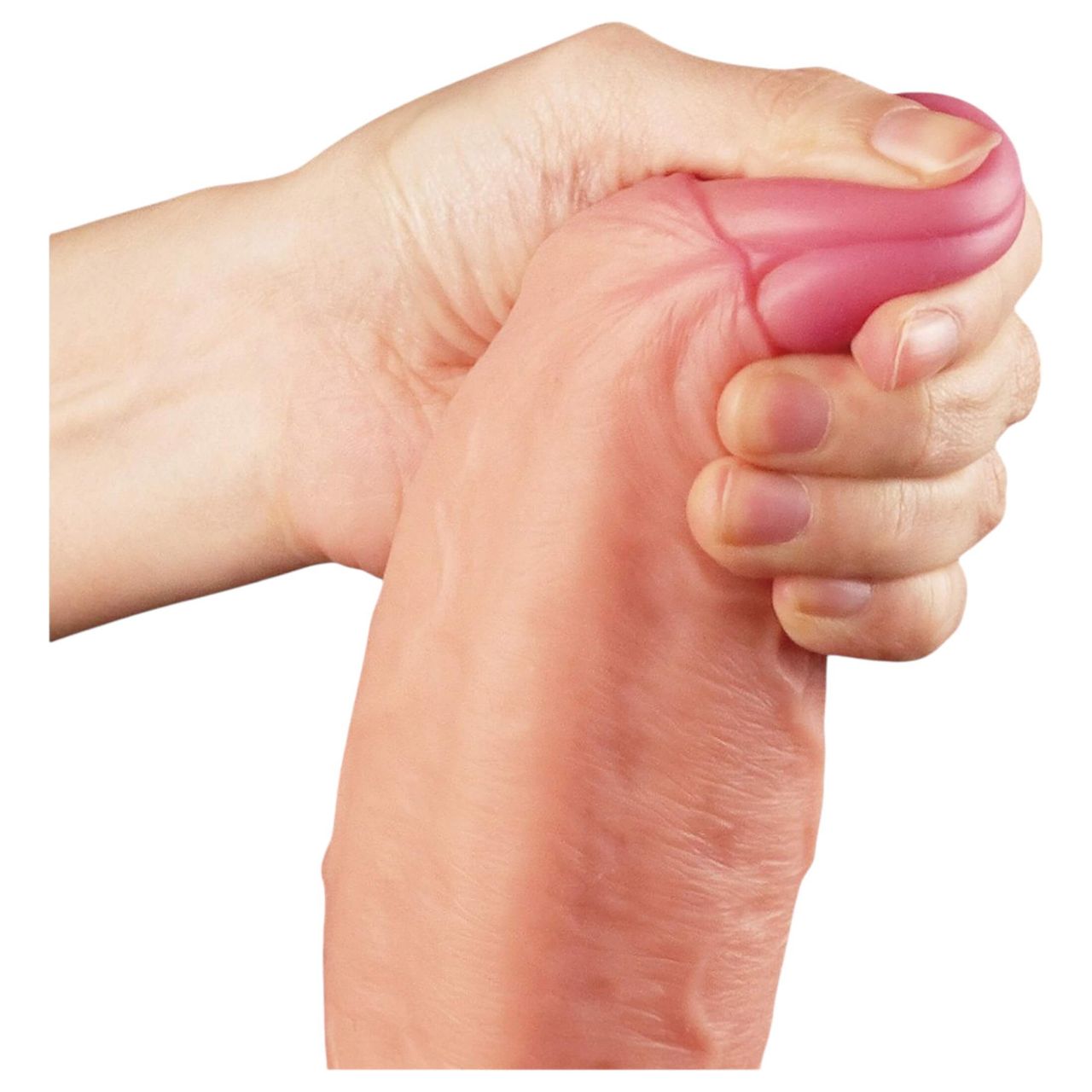 Lovetoy Nature Cock - kétrétegű élethű dildó - 28 cm (testszínű) Lovetoy Nature Cock - kétrétegű élethű dildó - 28 cm (testszínű)