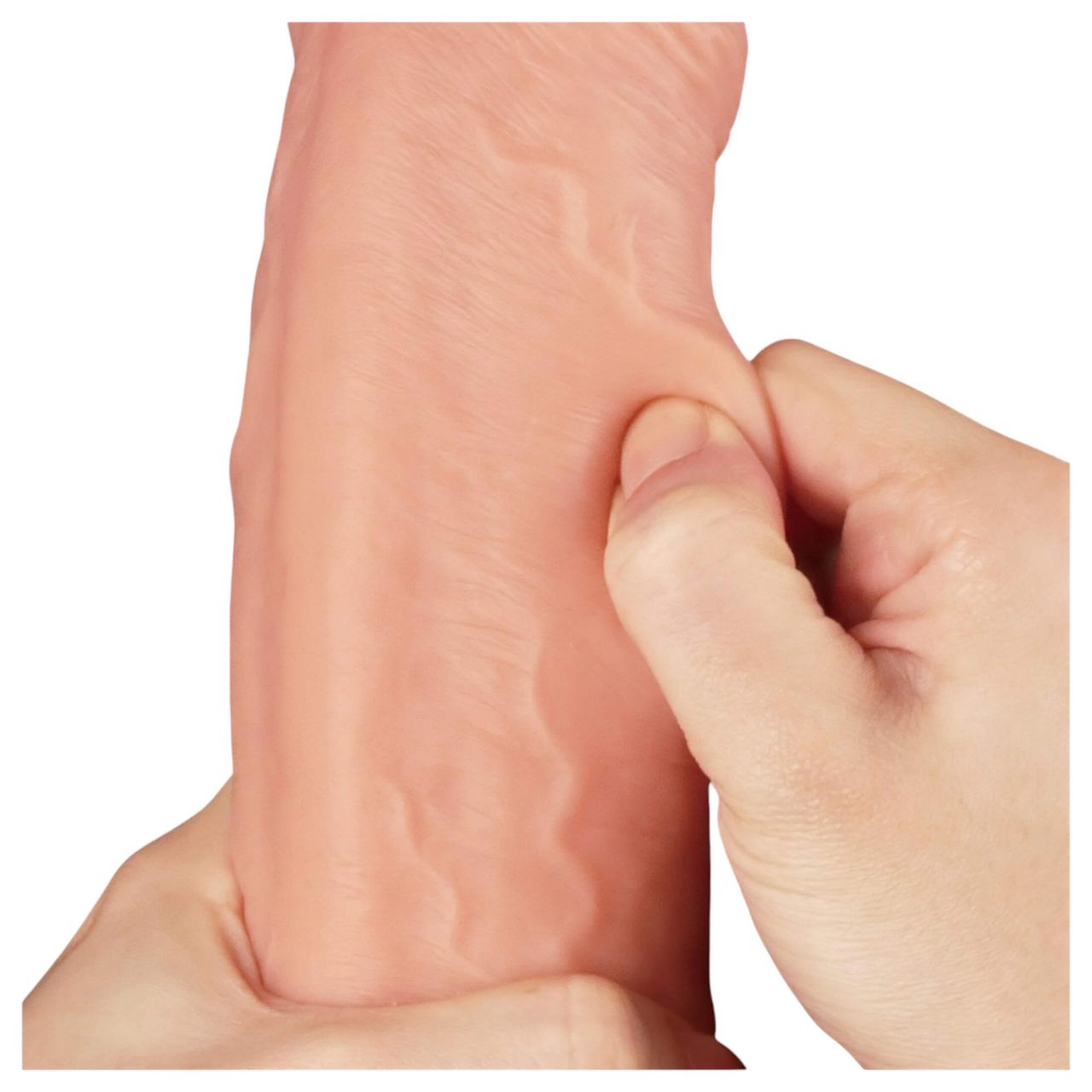 Lovetoy Nature Cock - kétrétegű élethű dildó - 28 cm (testszínű) Lovetoy Nature Cock - kétrétegű élethű dildó - 28 cm (testszínű)