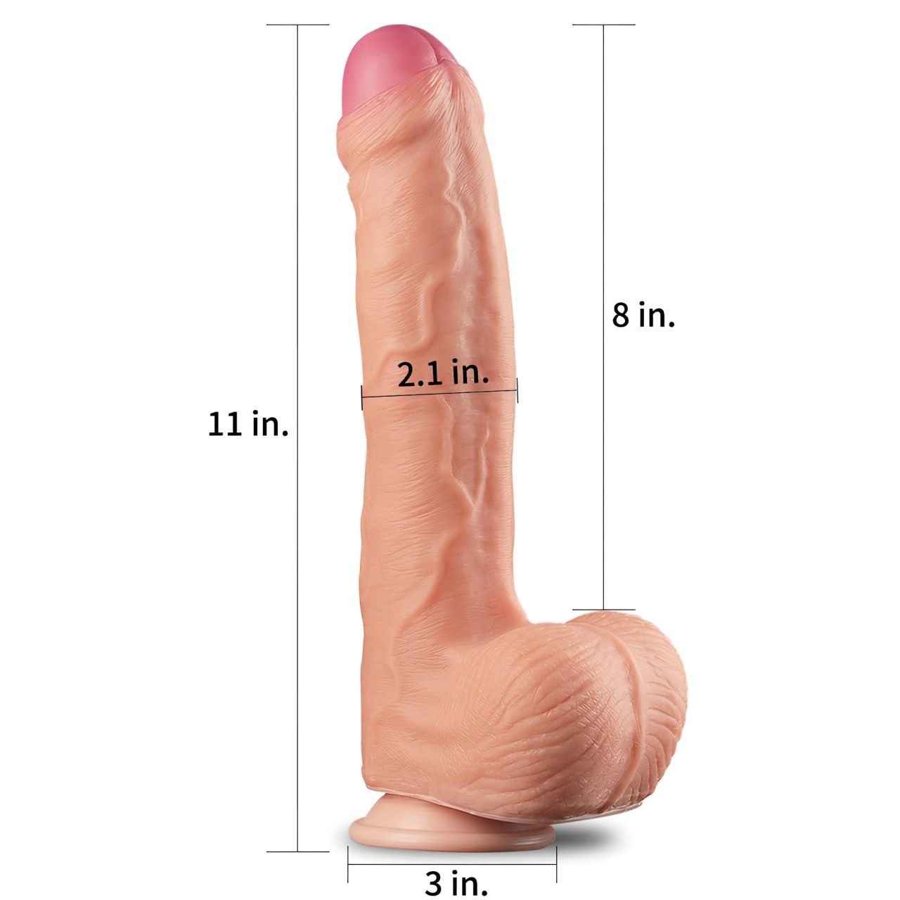 Lovetoy Nature Cock - kétrétegű élethű dildó - 28 cm (testszínű) Lovetoy Nature Cock - kétrétegű élethű dildó - 28 cm (testszínű)
