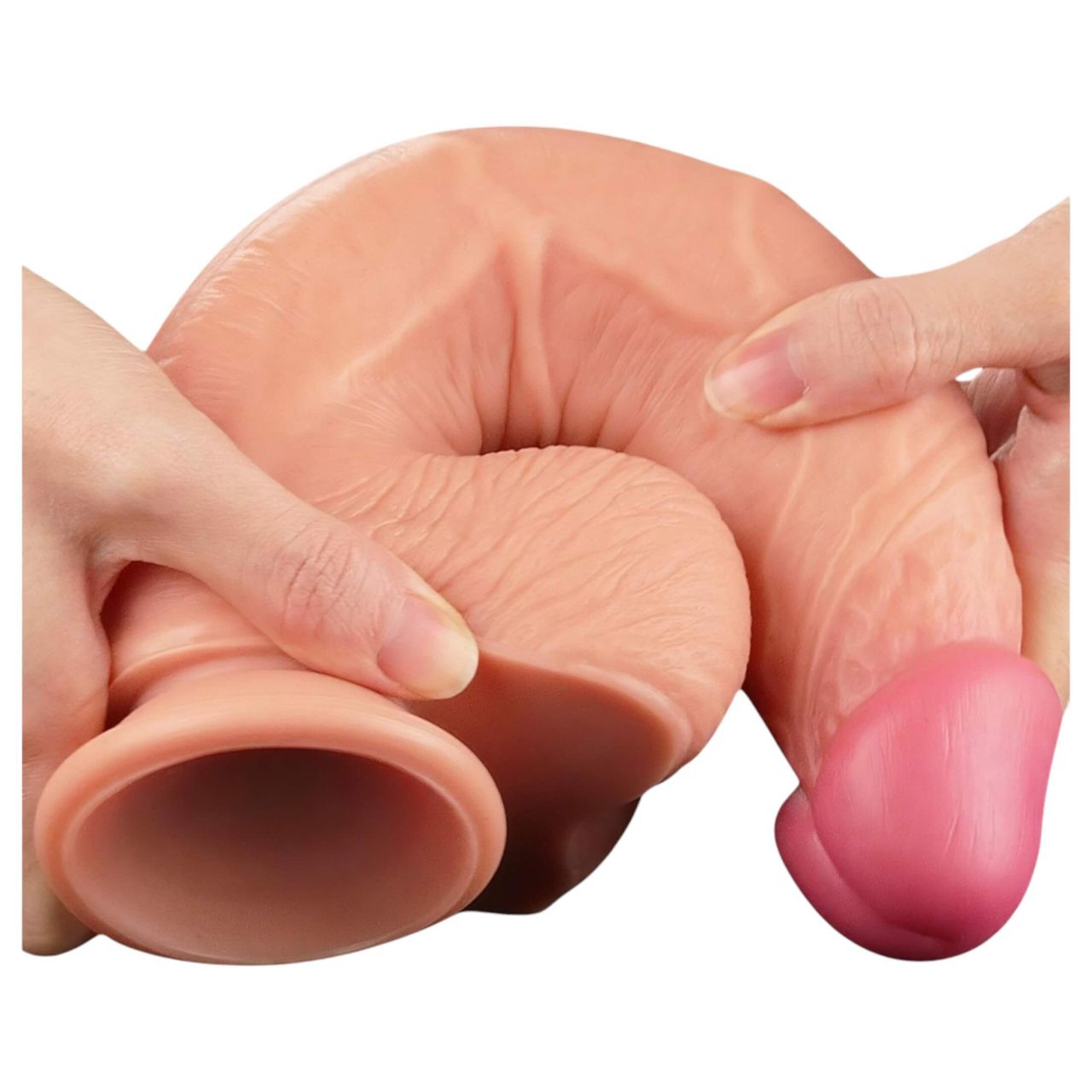 Lovetoy Nature Cock - kétrétegű élethű dildó - 25 cm (testszínű) Lovetoy Nature Cock - kétrétegű élethű dildó - 25 cm (testszínű)