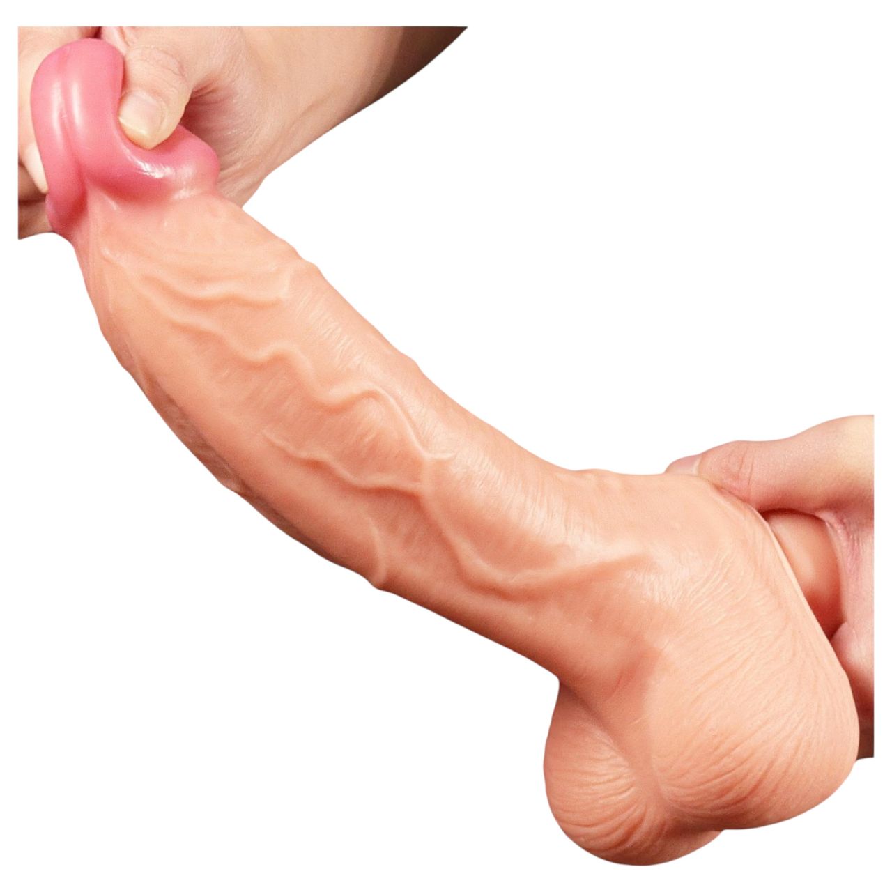 Lovetoy Nature Cock - kétrétegű élethű dildó - 25 cm (testszínű) Lovetoy Nature Cock - kétrétegű élethű dildó - 25 cm (testszínű)