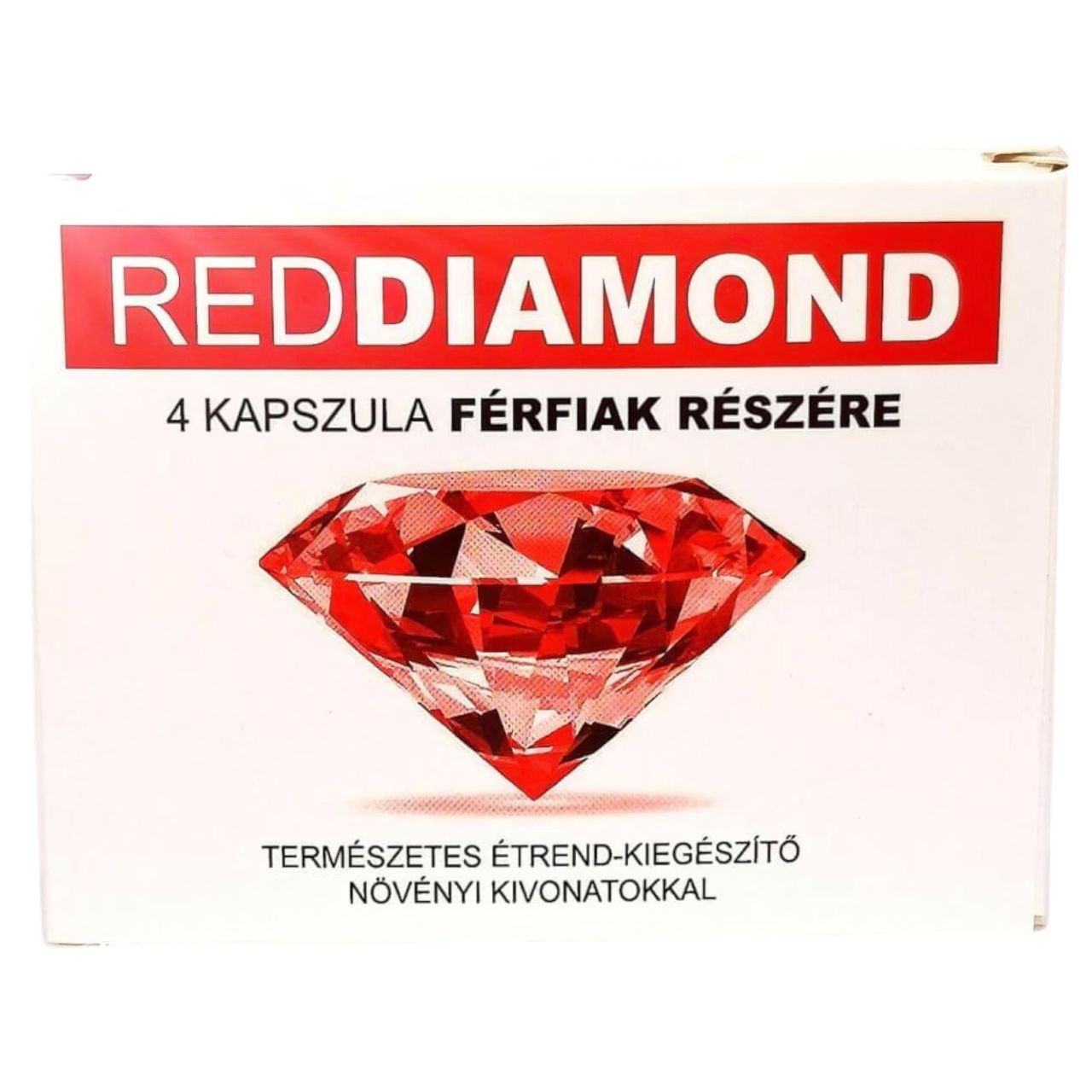 Red Diamond - természetes étrend kiegészítő férfiaknak (4 db) Red Diamond - természetes étrend kiegészítő férfiaknak (4 db)