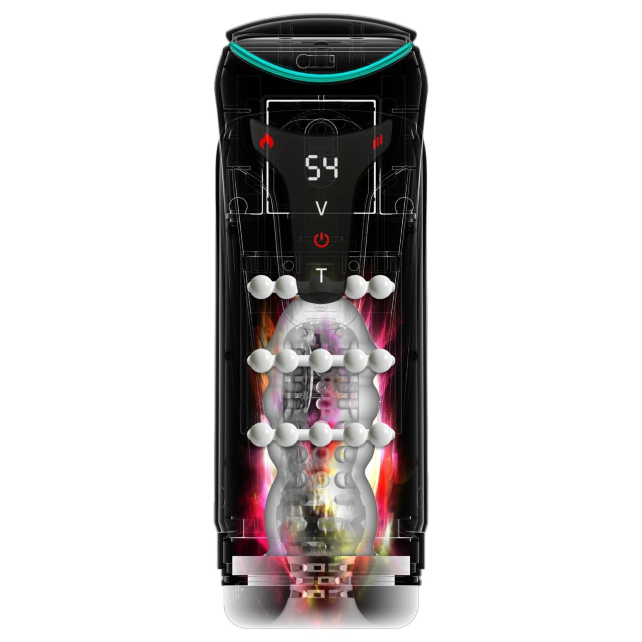 PDX Elite Moto-Bator Pro - gyöngyös, melegítős lökő maszturbátor (fekete) PDX Elite Moto-Bator Pro - gyöngyös, melegítős lökő maszturbátor (fekete)