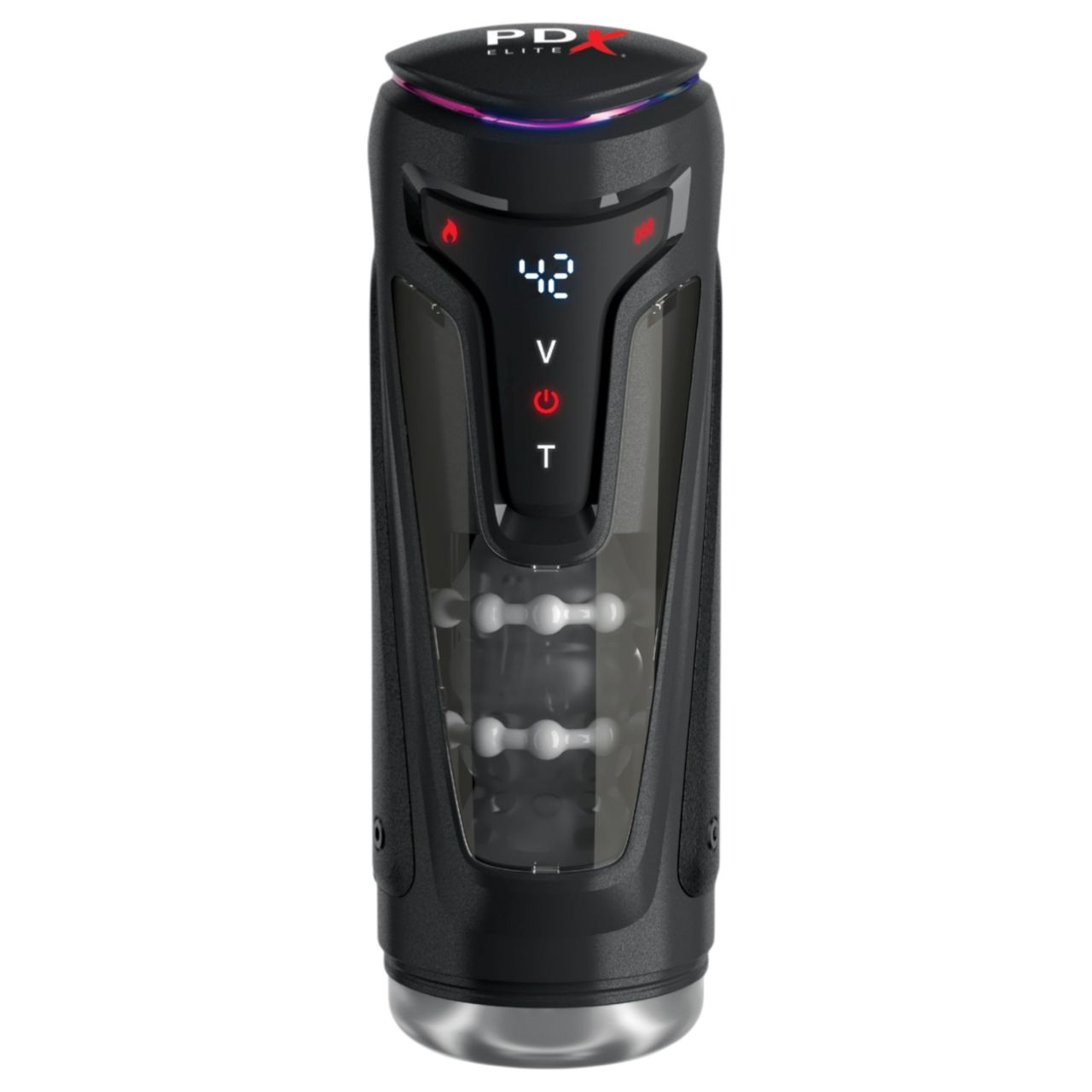 PDX Elite Moto-Bator Pro - gyöngyös, melegítős lökő maszturbátor (fekete) PDX Elite Moto-Bator Pro - gyöngyös, melegítős lökő maszturbátor (fekete)