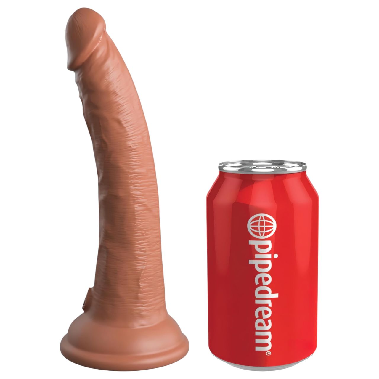 King Cock Elite Comfy - felcsatolható dildó hámmal (sötét testszínű)