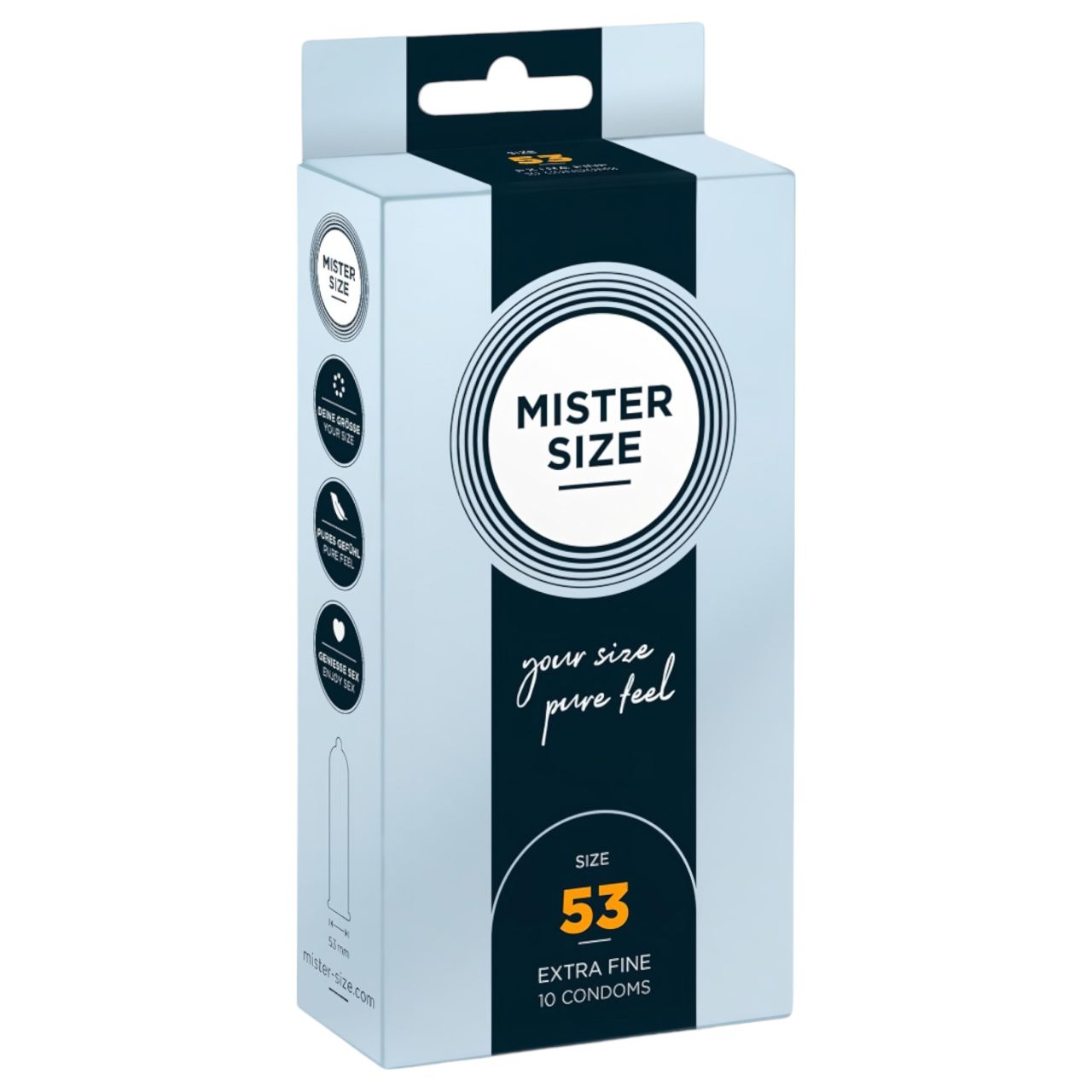 Mister Size vékony óvszer - 53 mm (10 db) Mister Size vékony óvszer - 53 mm (10 db)
