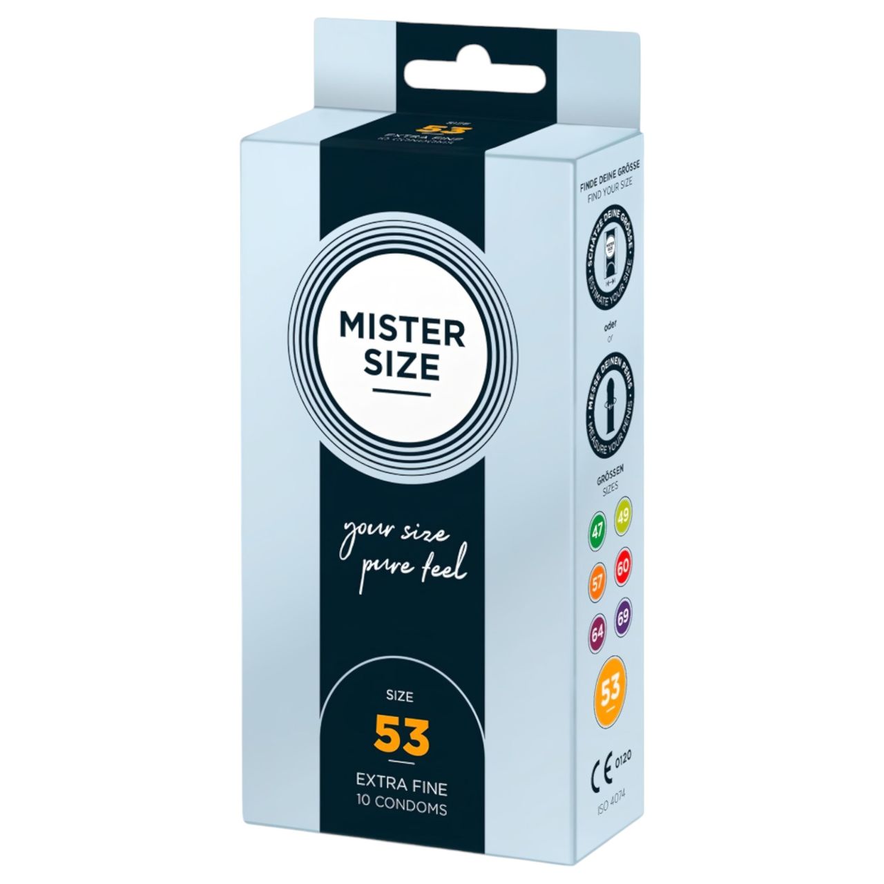Mister Size vékony óvszer - 53 mm (10 db) Mister Size vékony óvszer - 53 mm (10 db)