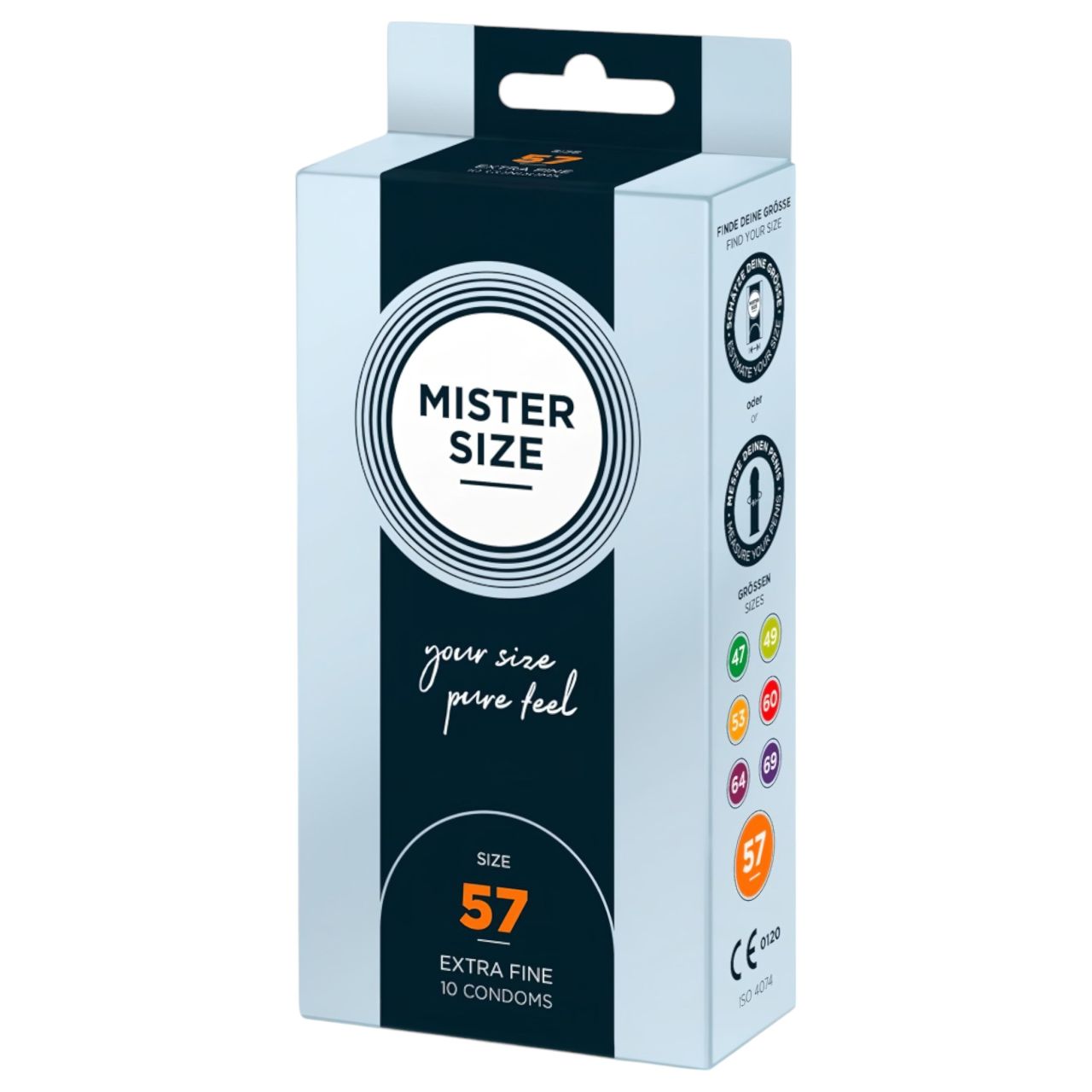 Mister Size vékony óvszer - 57 mm (10 db) Mister Size vékony óvszer - 57 mm (10 db)