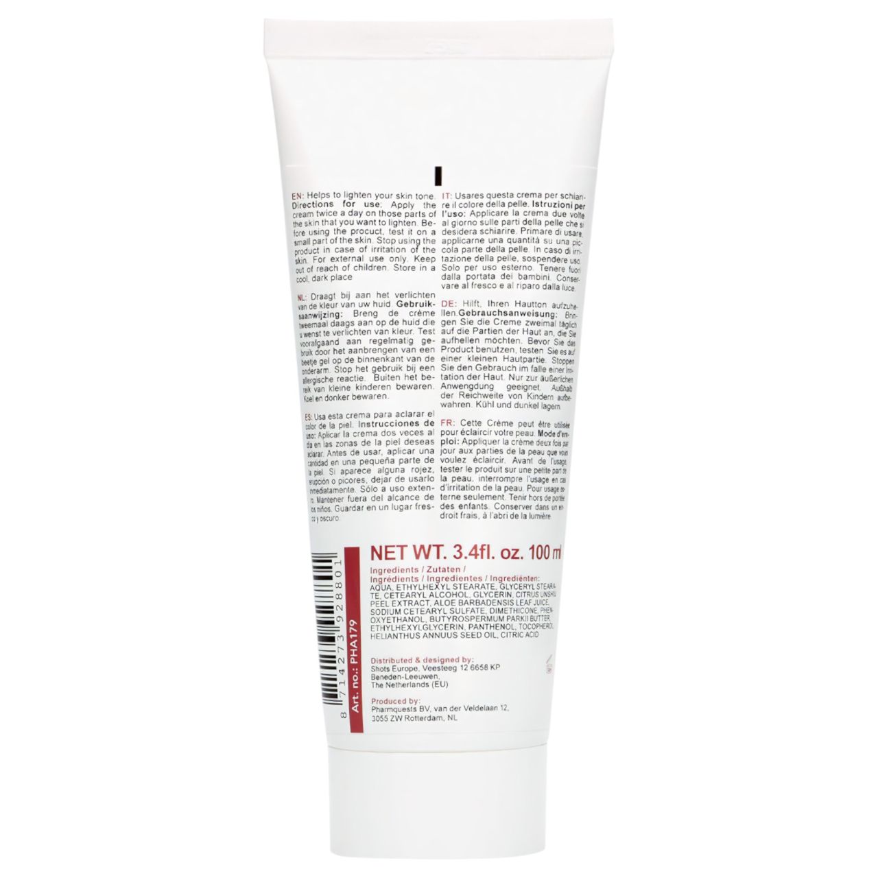 Pharmquests Gene White - bőrfehérítő krém (100 ml)