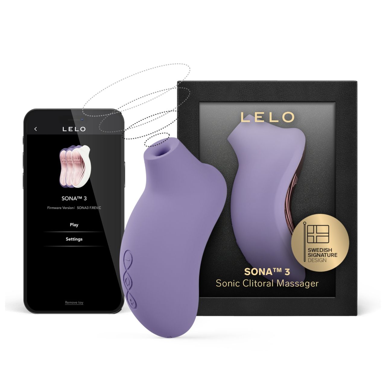 LELO Sona 3 - hanghullámos csiklóizgató (levendula)