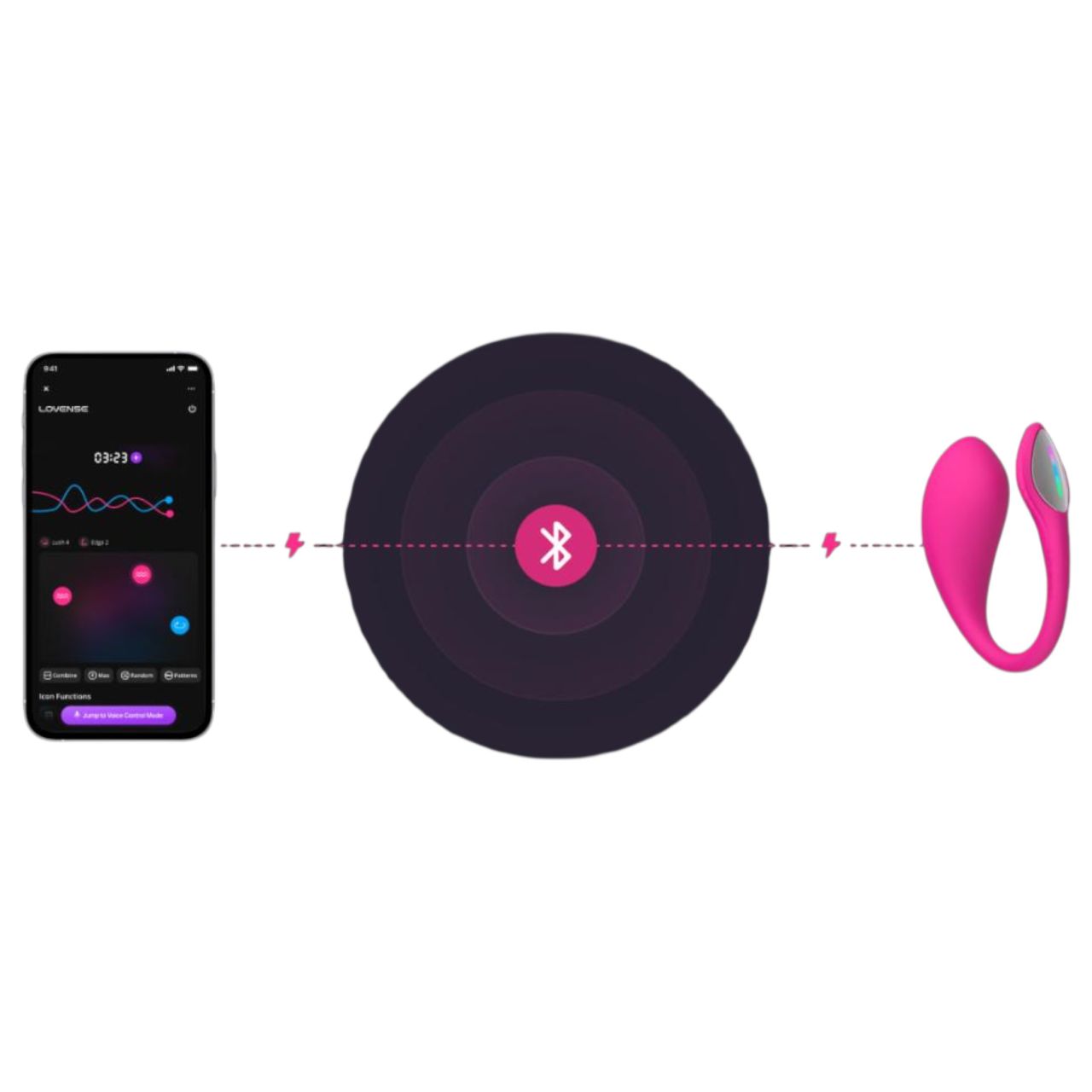 Lovense Lush 4 - hordható App-vezérelt vibrációs tojás (pink) Lovense Lush 4 - hordható App-vezérelt vibrációs tojás (pink)