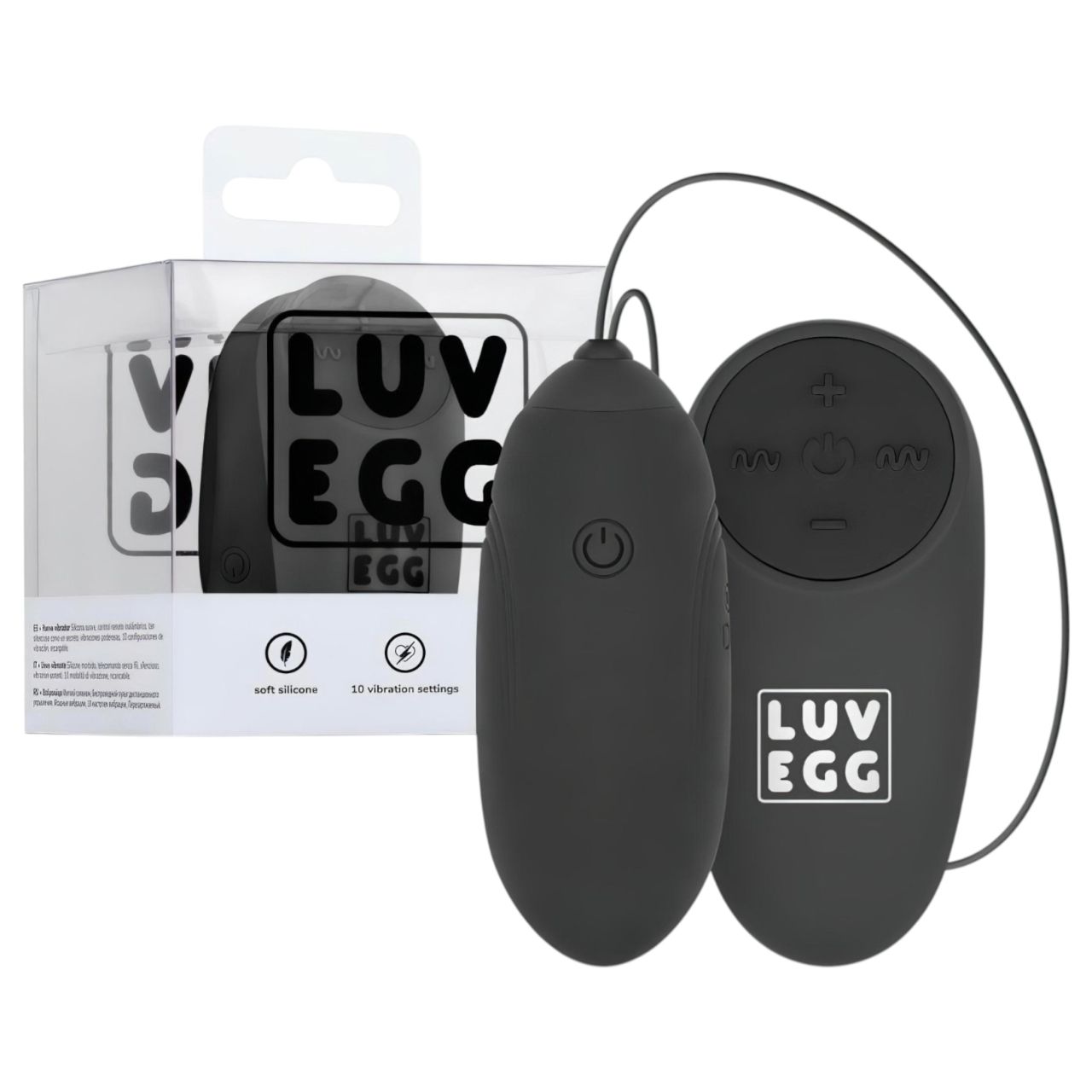 LUV EGG - hordható akkus, rádiós vibrációs tojás (fekete) LUV EGG - hordható akkus, rádiós vibrációs tojás (fekete)