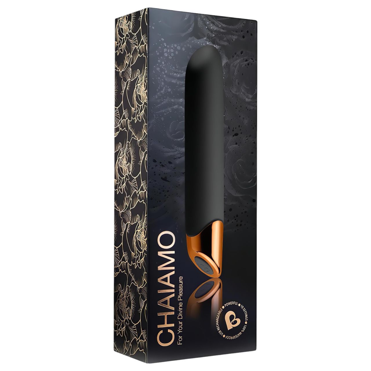 Chaiamo - akkus, vízálló rúdvibrátor (fekete) Chaiamo - akkus, vízálló rúdvibrátor (fekete)