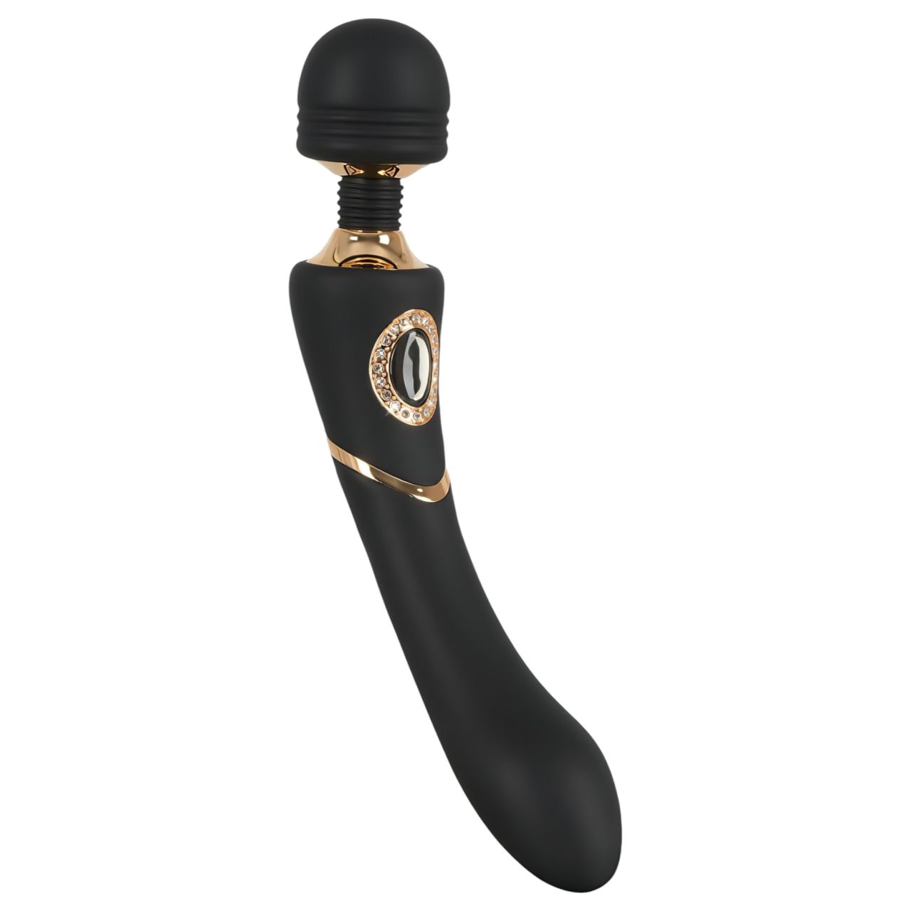 Cleopatra Wand - prémium masszírozó vibrátor strasszokkal (fekete) Cleopatra Wand - prémium masszírozó vibrátor strasszokkal (fekete)