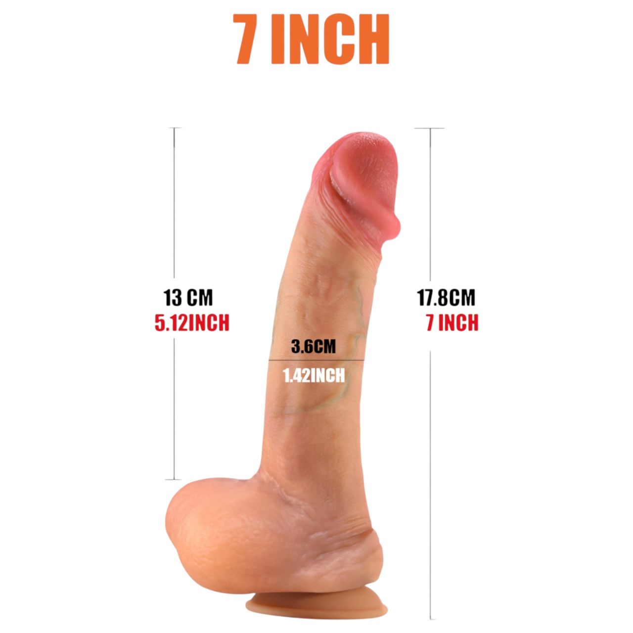 FeelSkin - ultra realisztikus dildó - natúr (18 cm) FeelSkin - ultra realisztikus dildó - natúr (18 cm)
