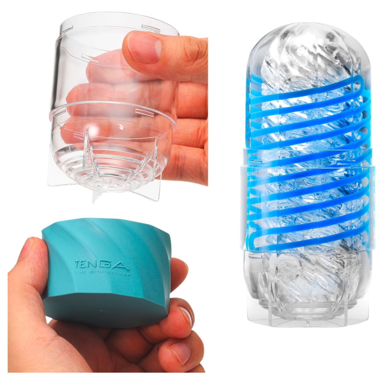 TENGA Spinner DX - maszturbátor férfiaknak (átlátszó) TENGA Spinner DX - maszturbátor férfiaknak (átlátszó)