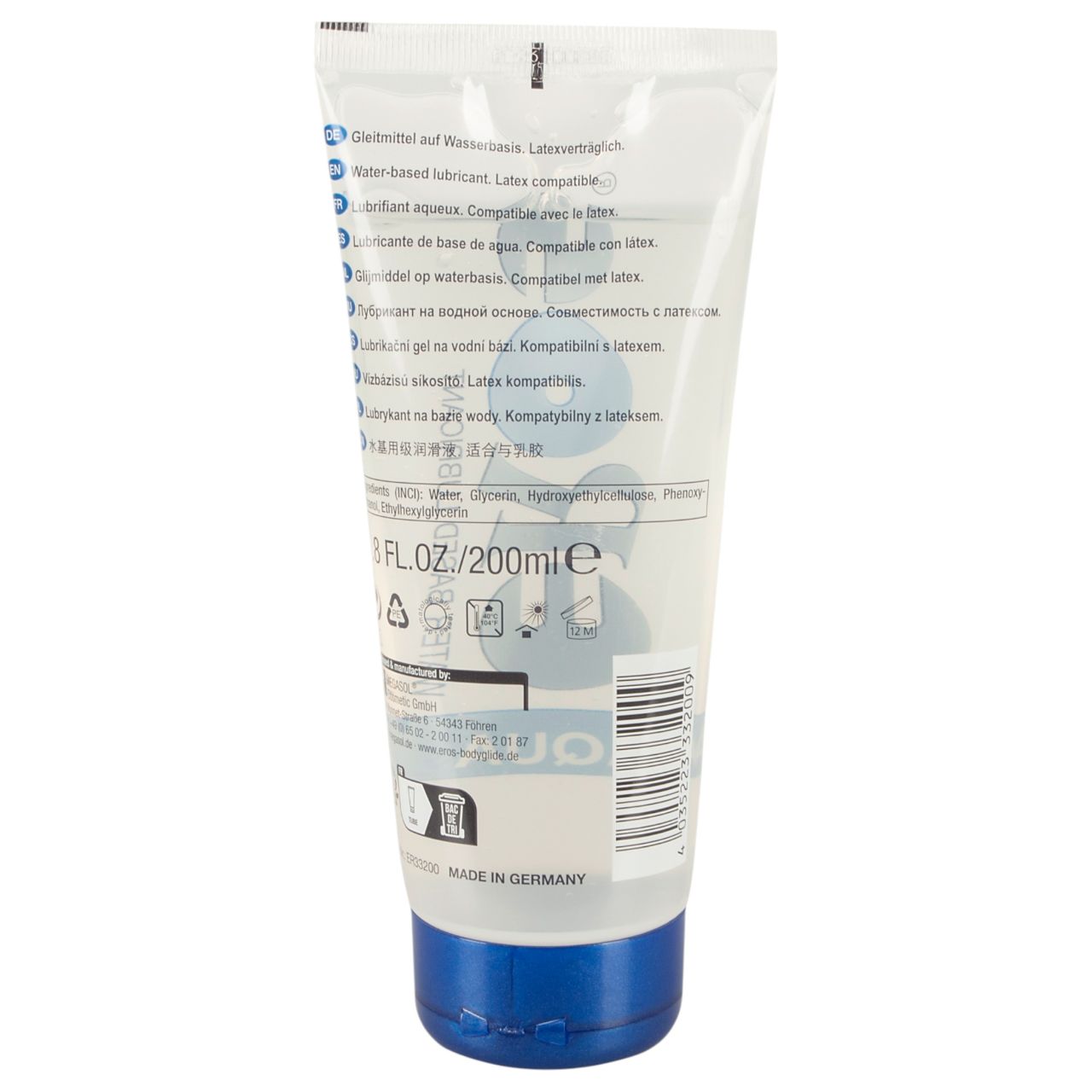 EROS Aqua - vízbázisú síkosító (200 ml)