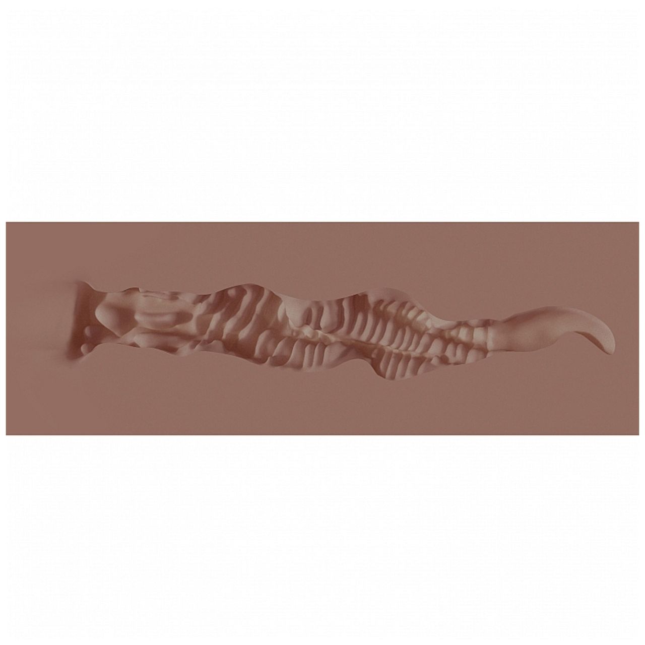 XKIN Beauty Queen Lulu - élethű műpunci maszturbátor (sötét testszínű)