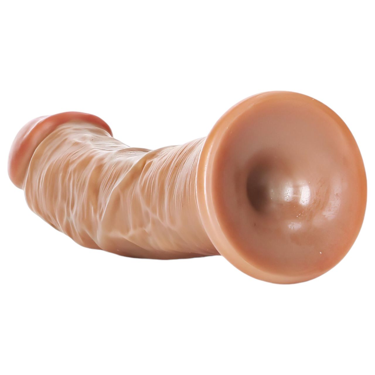 RealRock - realisztikus dildó - 15,5 cm (sötét testszínű)