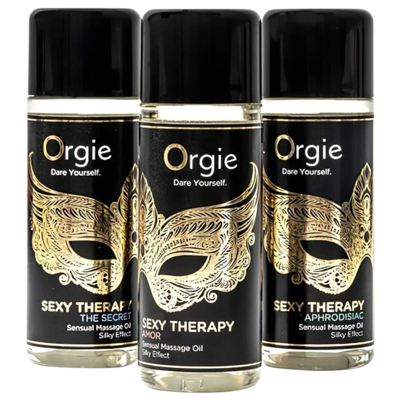 Orgie Sexy Therapy - érzéki masszázsolaj szett (3 × 30 ml)