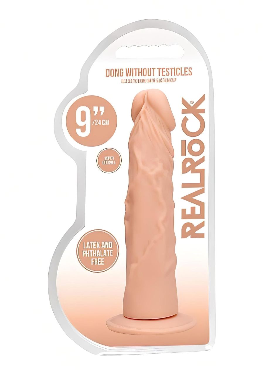 RealRock Dong 9 - élethű dildó (23 cm, testszínű) RealRock Dong 9 - élethű dildó (23 cm, testszínű)