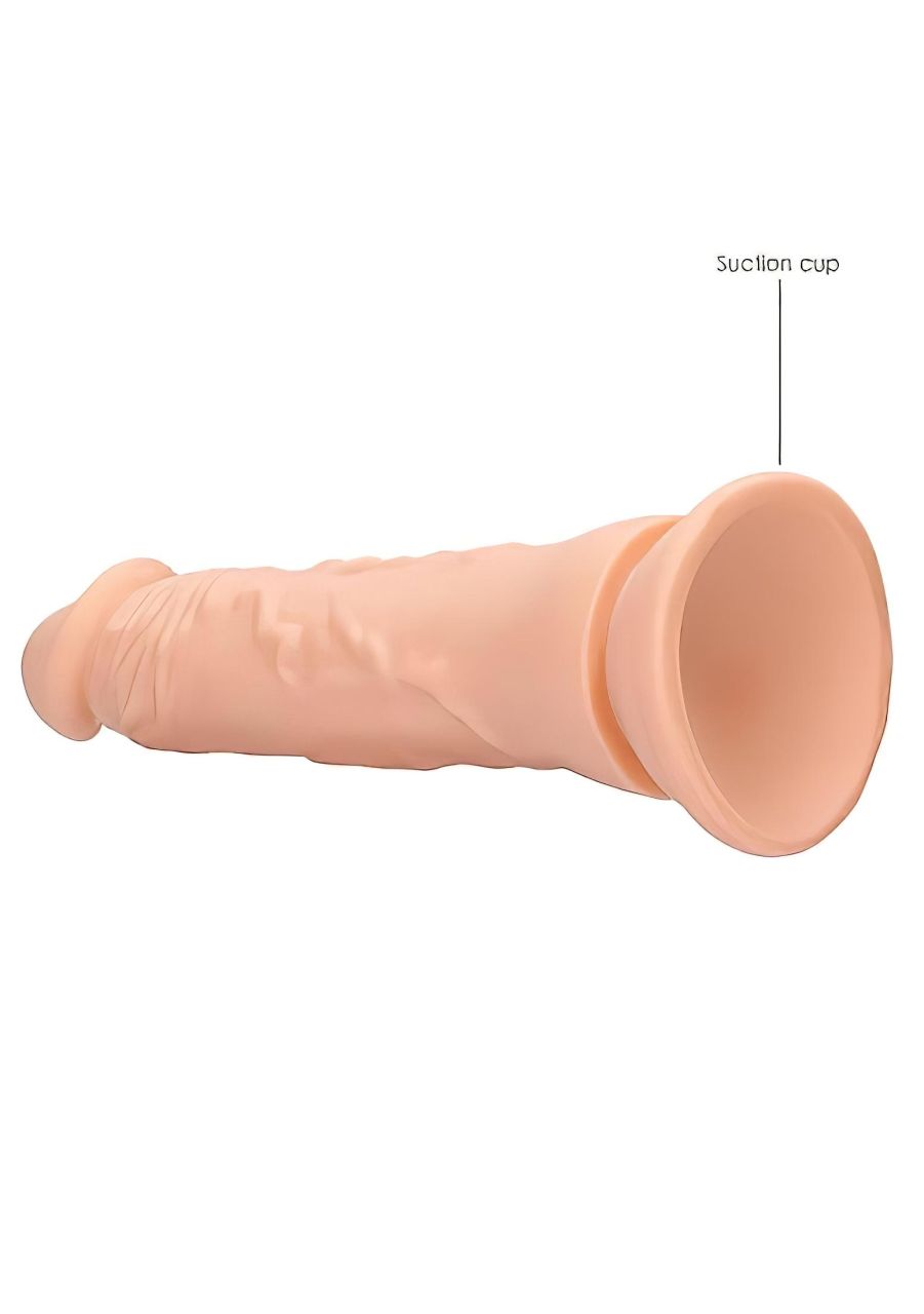 RealRock Dong 9 - élethű dildó (23 cm, testszínű) RealRock Dong 9 - élethű dildó (23 cm, testszínű)