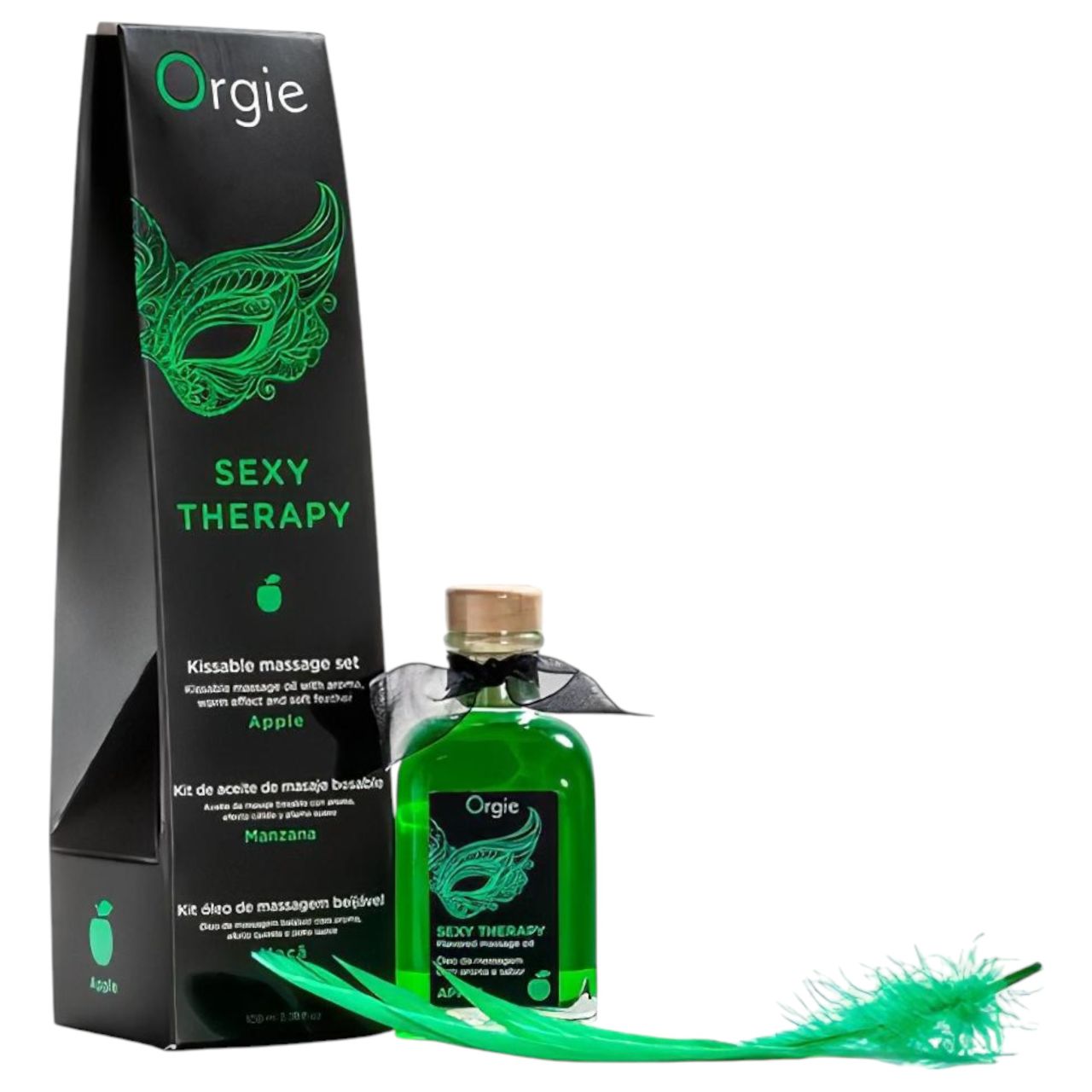 Orgie Sexy Therapy - masszázsolaj szett - alma