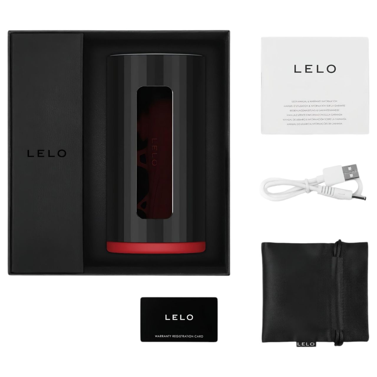 LELO F1s V2 - interaktív maszturbátor férfiaknak (piros)