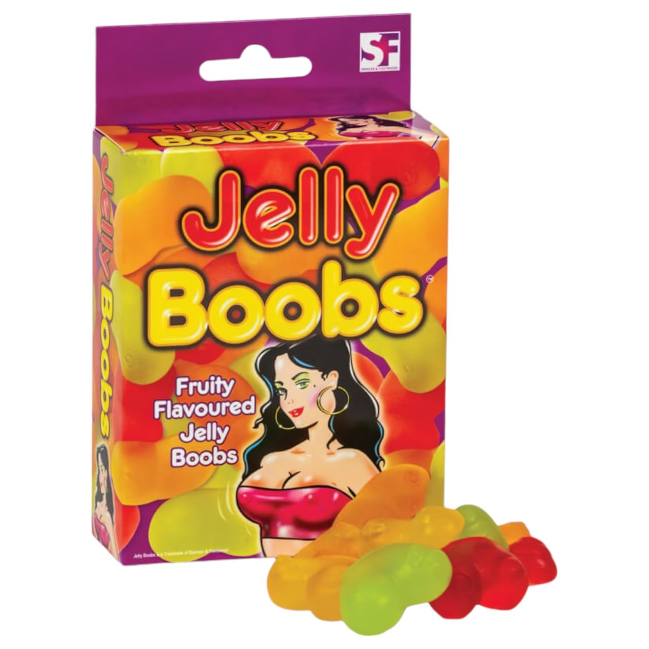 Jelly Boobs - gumicukor cici - gyümölcs ízű (120 g) Jelly Boobs - gumicukor cici - gyümölcs ízű (120 g)