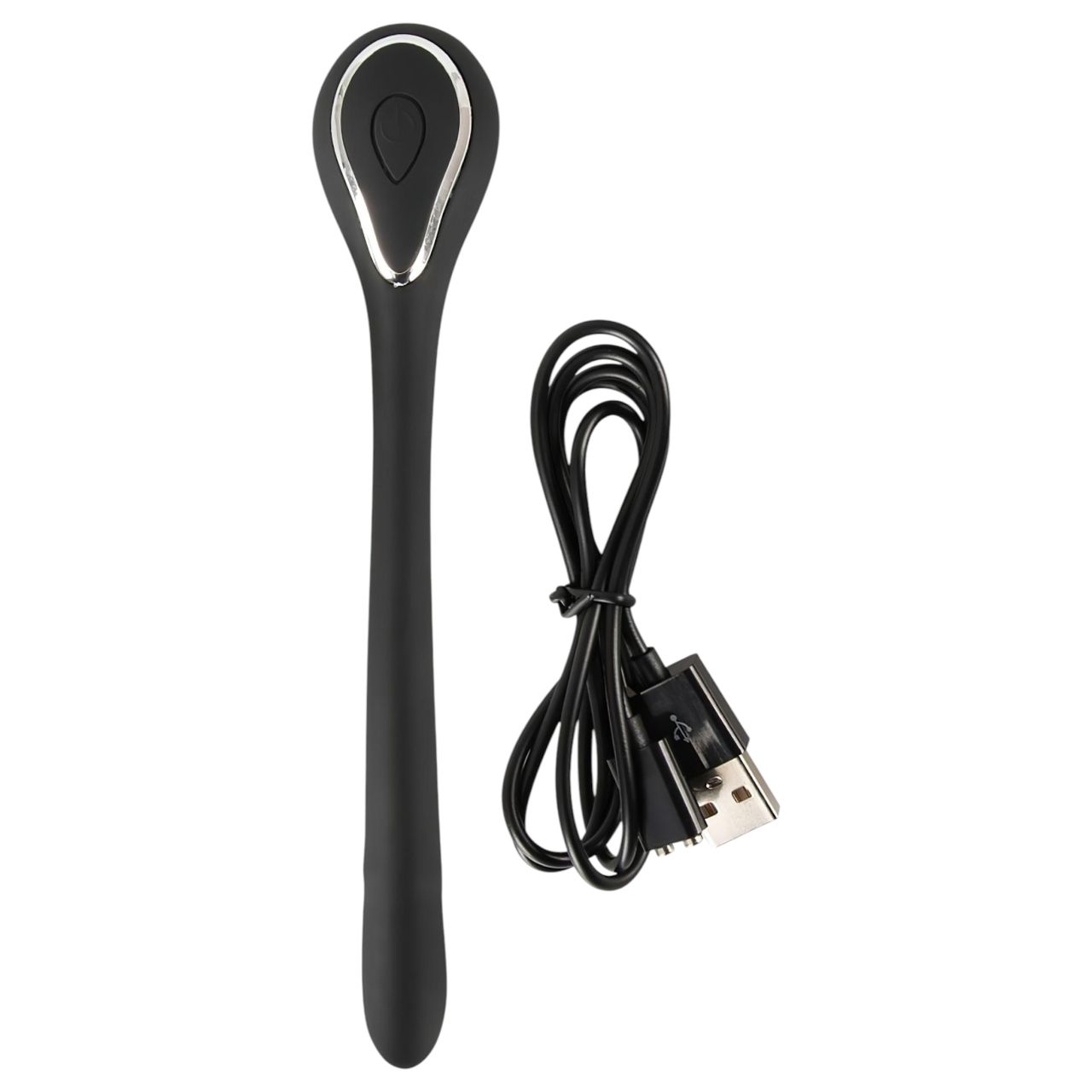 Penis Plug Dilator - akkus, vibrációs dilátor (1 cm, fekete) Penis Plug Dilator - akkus, vibrációs dilátor (1 cm, fekete)