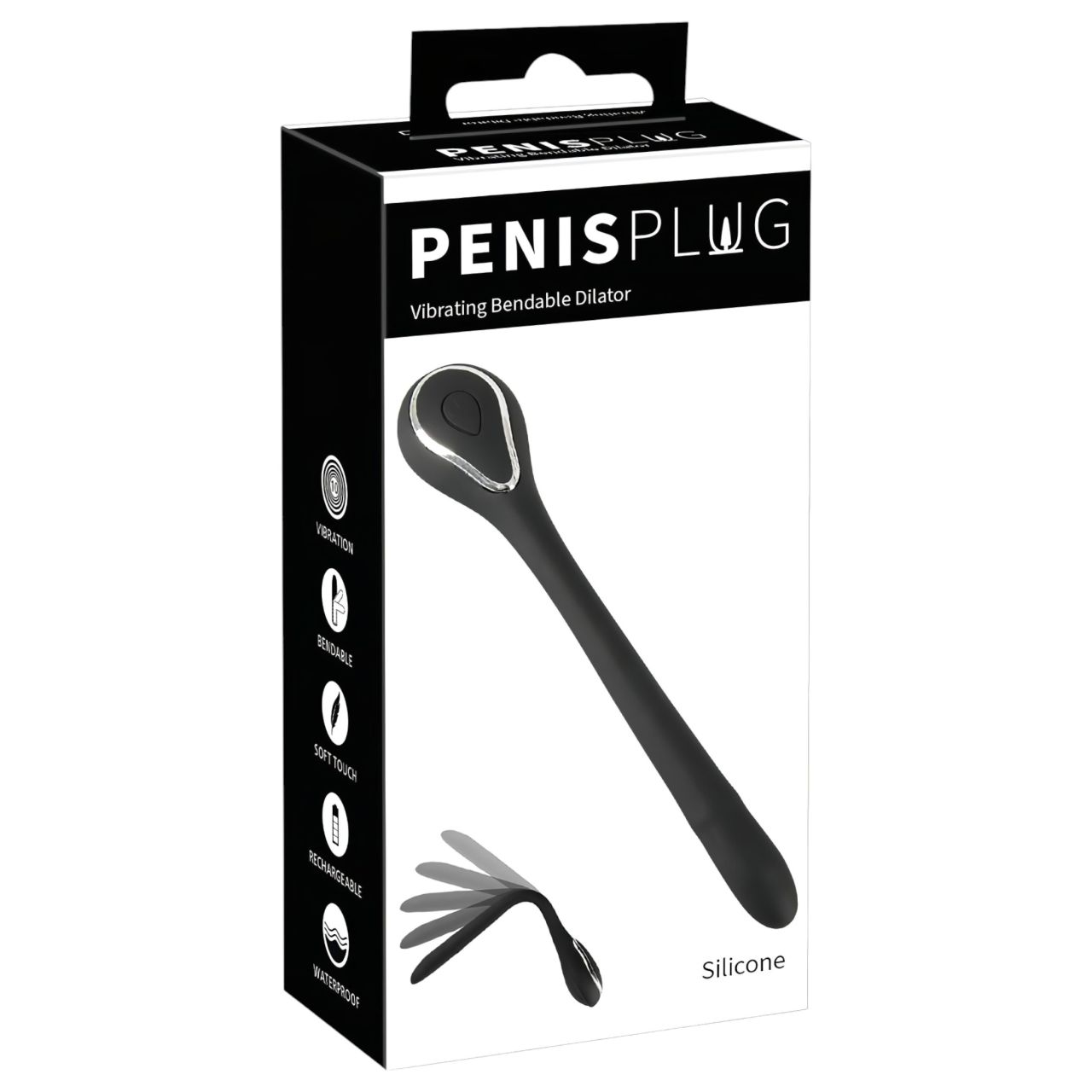 Penis Plug Dilator - akkus, vibrációs dilátor (1 cm, fekete) Penis Plug Dilator - akkus, vibrációs dilátor (1 cm, fekete)