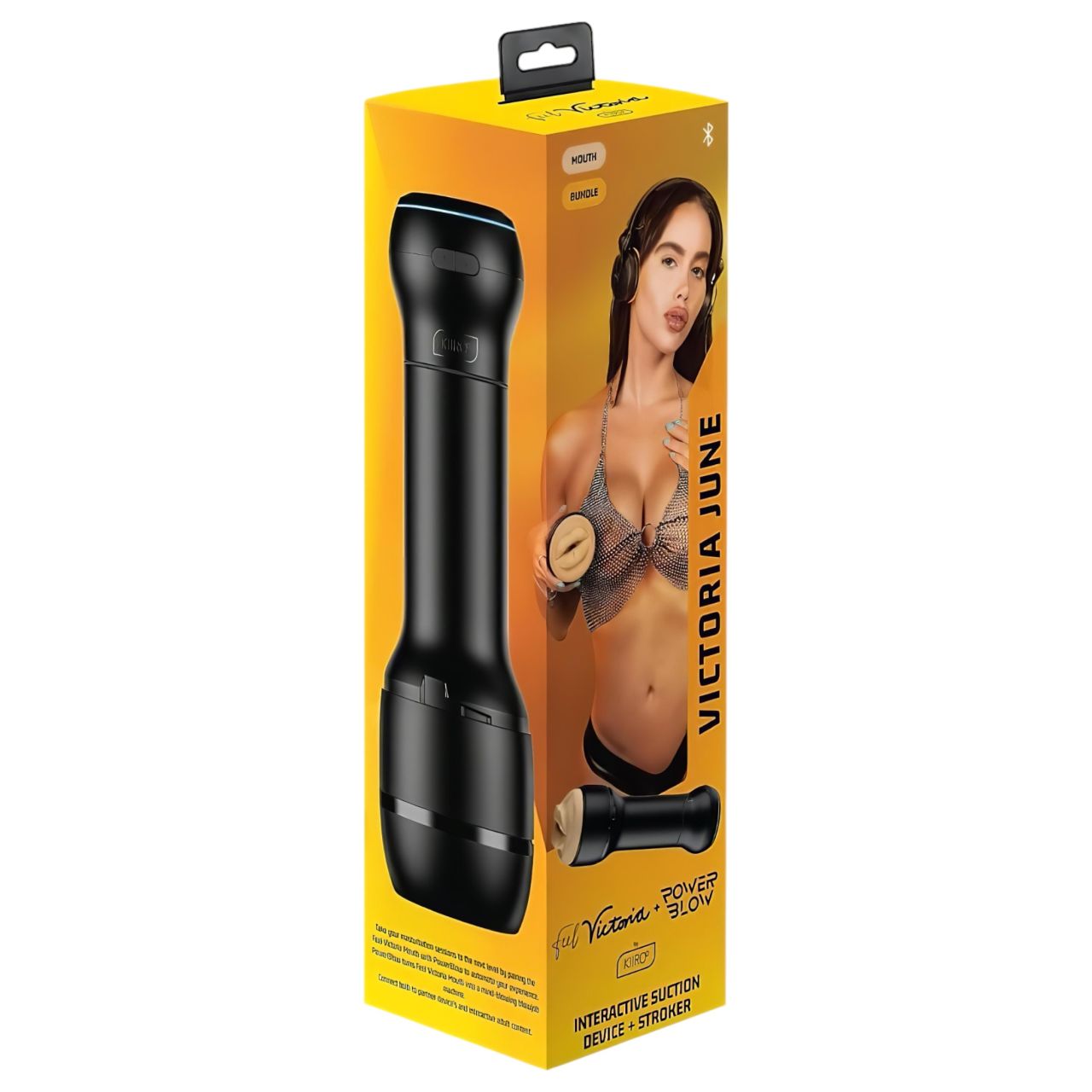 Kiiroo PowerBlow + Victoria June száj maszturbátor (fekete) Kiiroo PowerBlow + Victoria June száj maszturbátor (fekete)